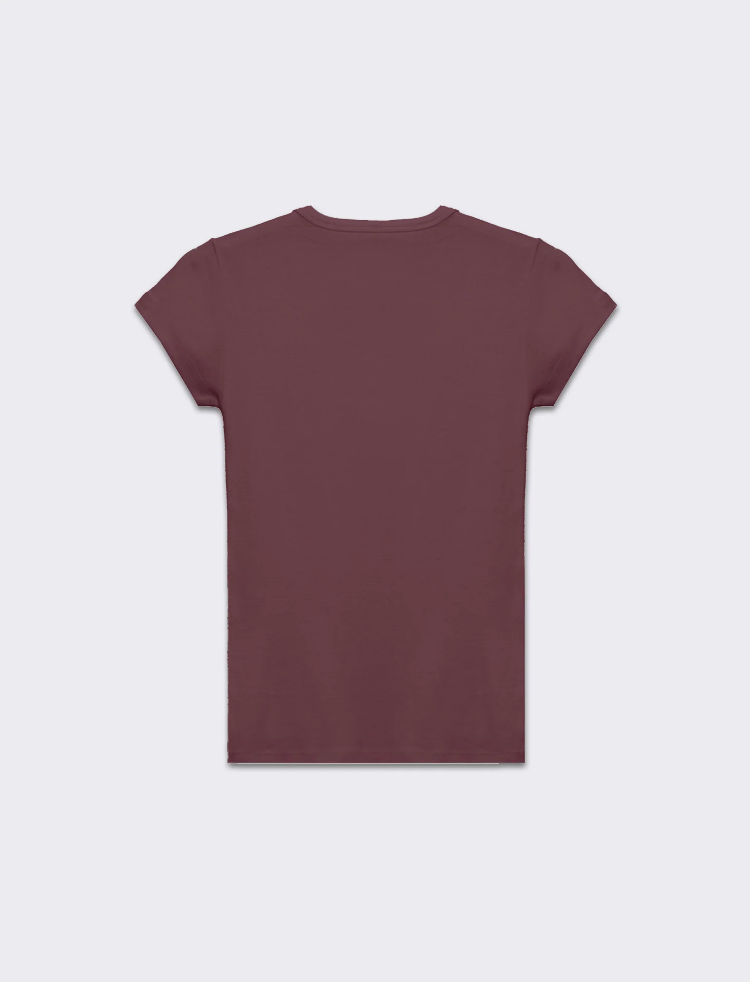 T-shirt basica manica corta da donna - Rosa cipolla - Image 2