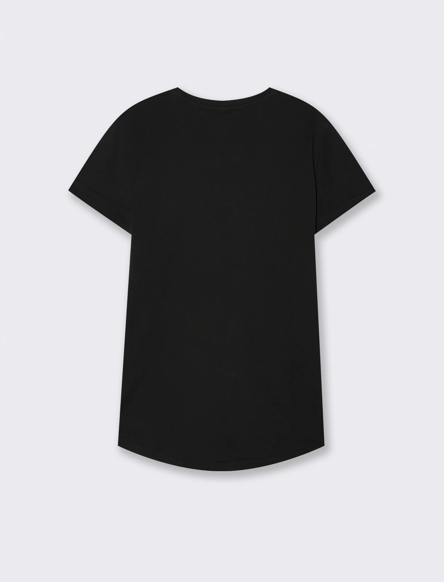 T-Shirt Basica Manica Corta Girocollo - Nero - Image 2