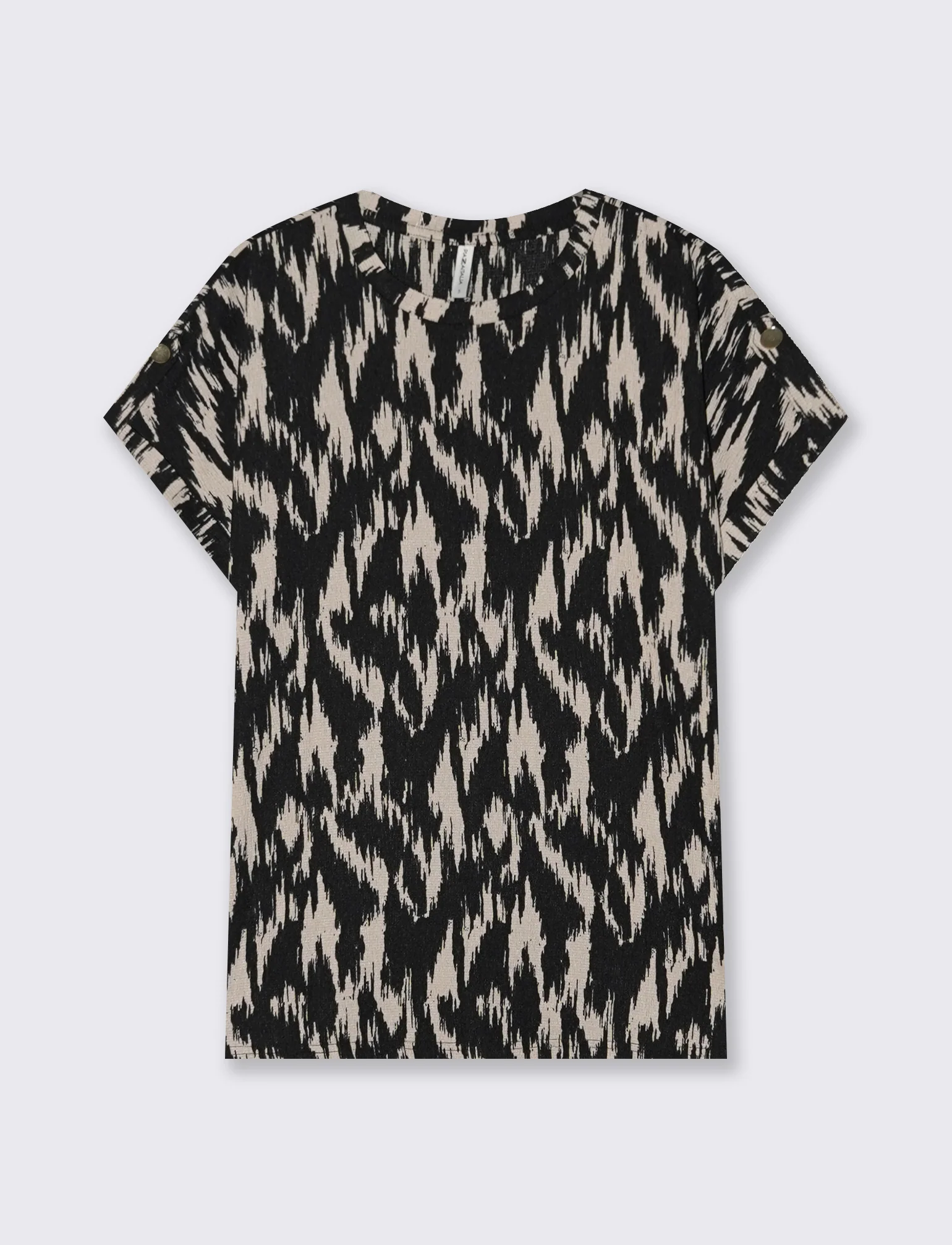 T-Shirt Basica Manica Corto con Spacchetti - var 1 - Image 3
