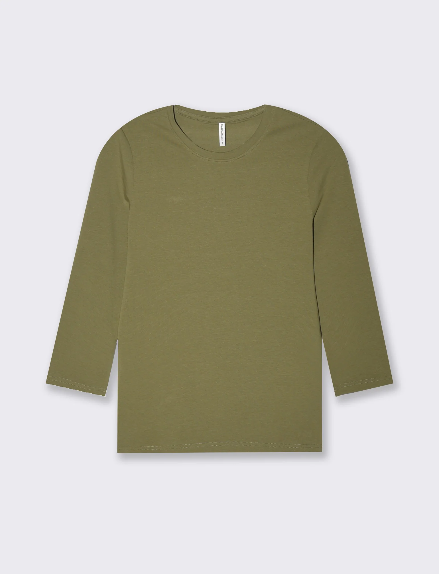 T-shirt basica manica lunga da donna - Kaky 1