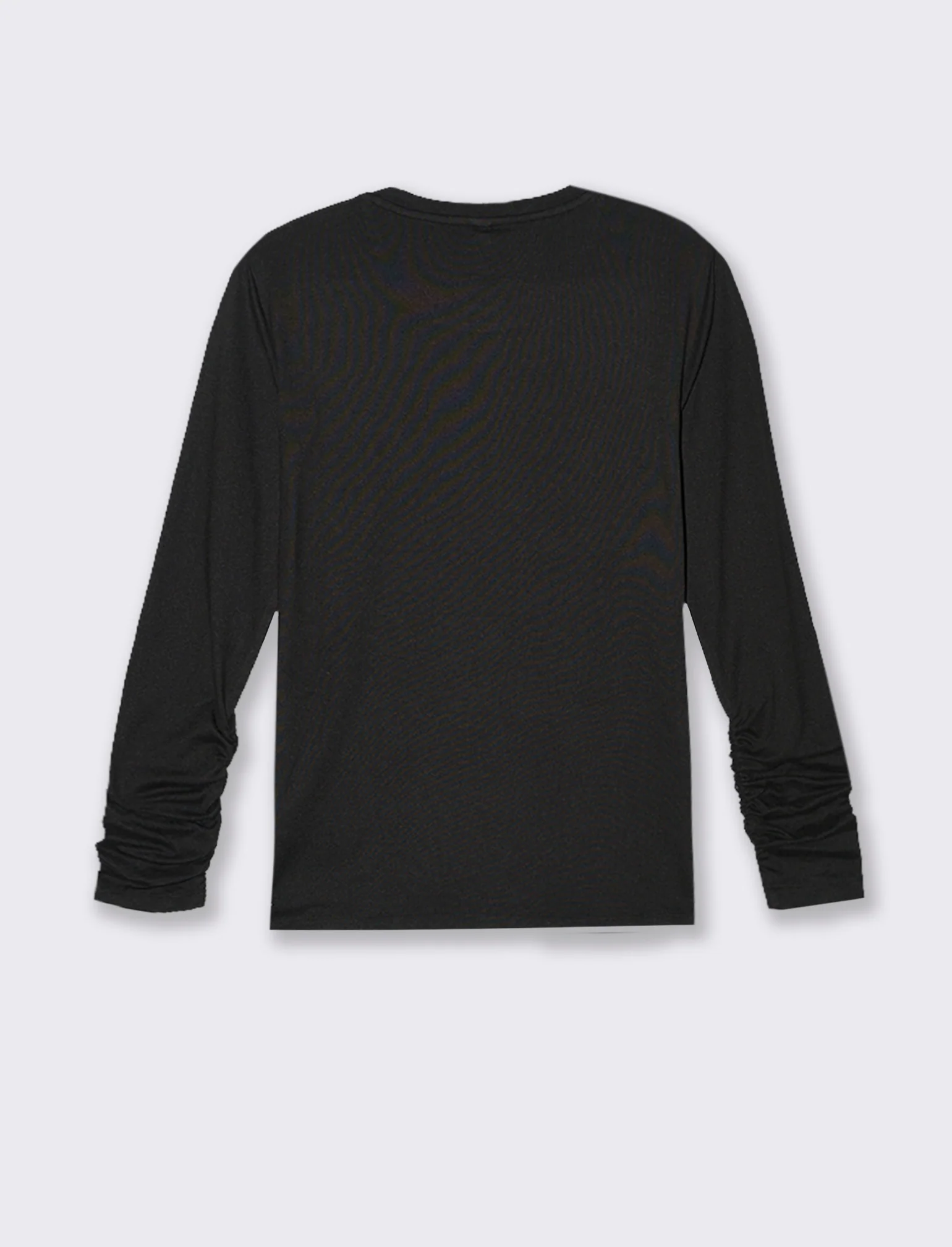 T-SHIRT  BASICA MANICA LUNGA - Nero - Image 2