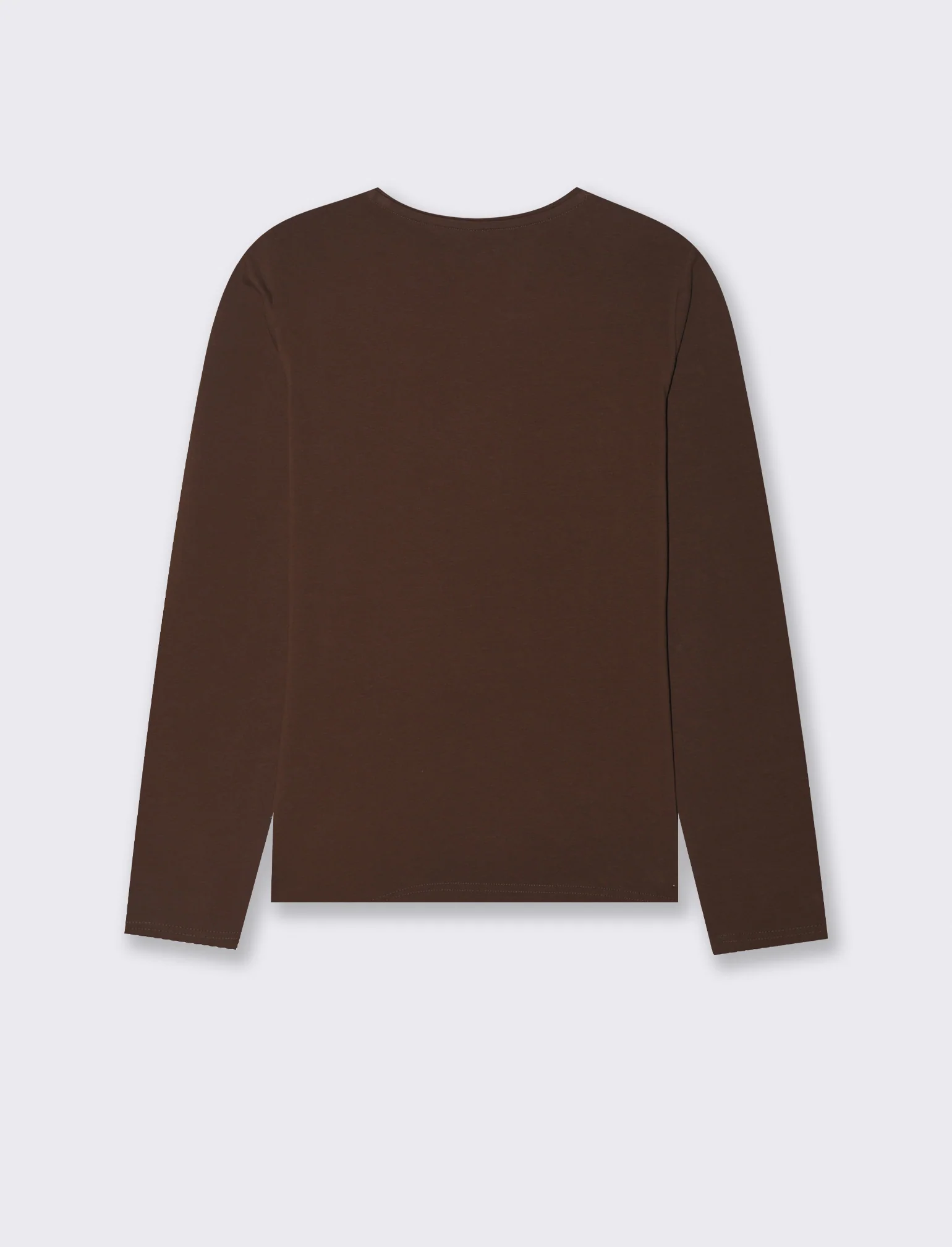 T-SHIRT BASICA - Marrone cioccolato - Image 4