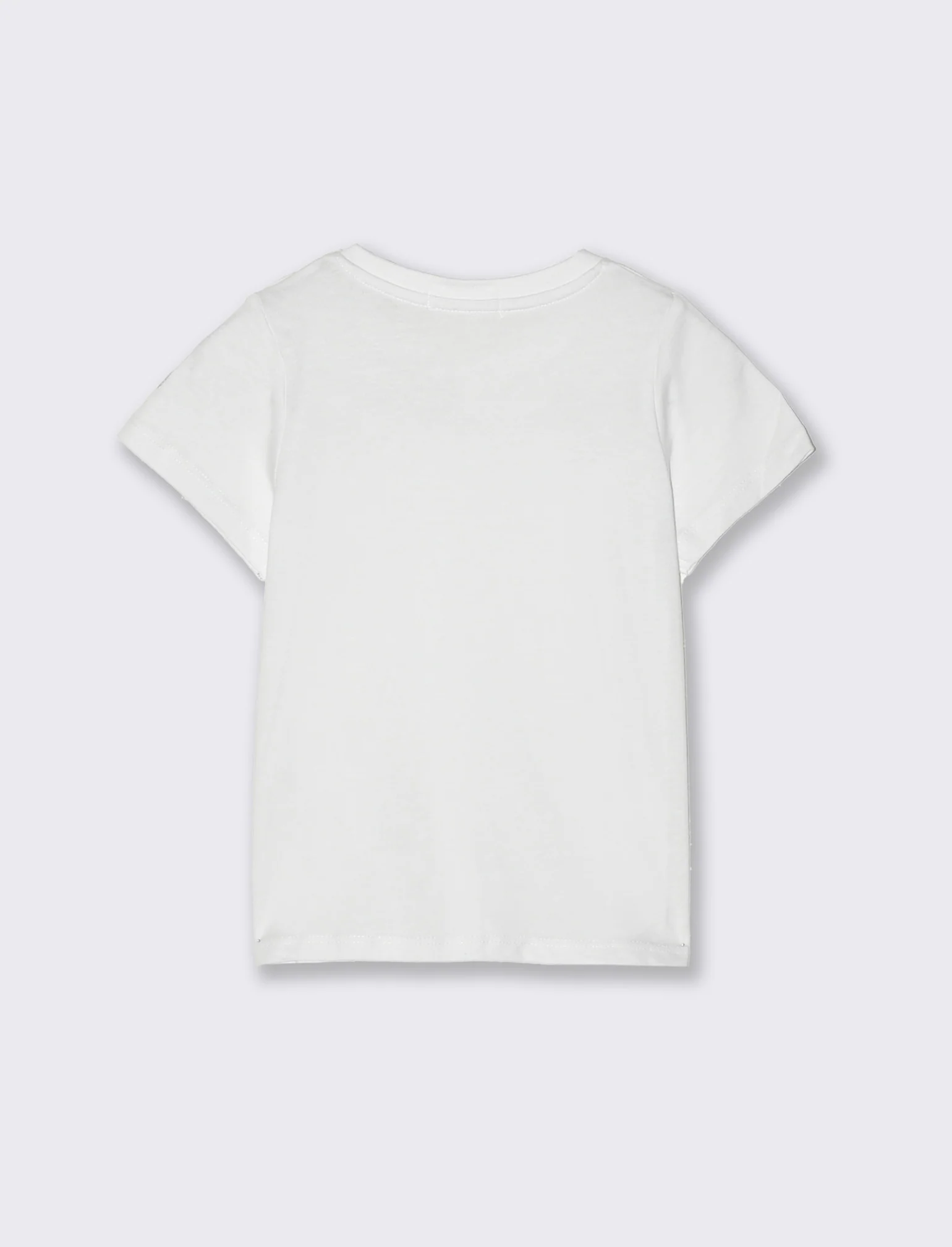 T-shirt basica mezza manica da neonato - Bianco - Image 2