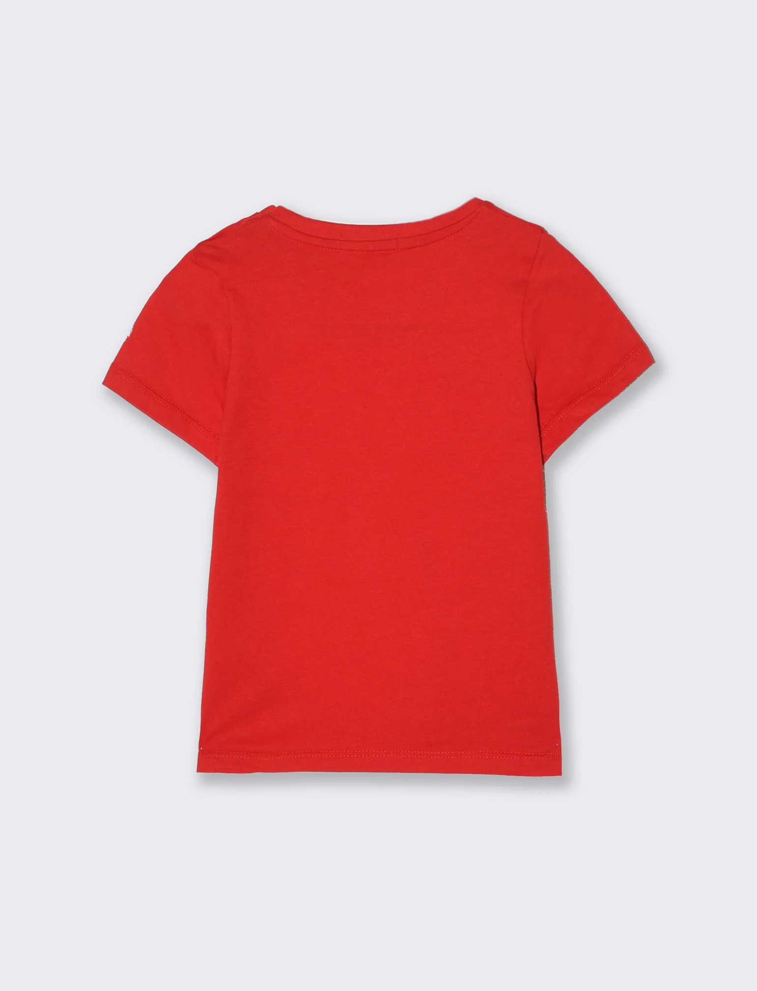 T-shirt basica mezza manica da neonato - Rosso - Image 2