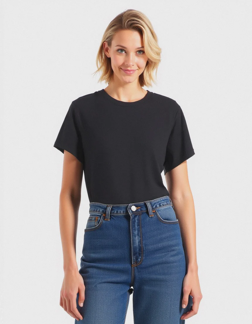 T-SHIRT BASICA - Nero