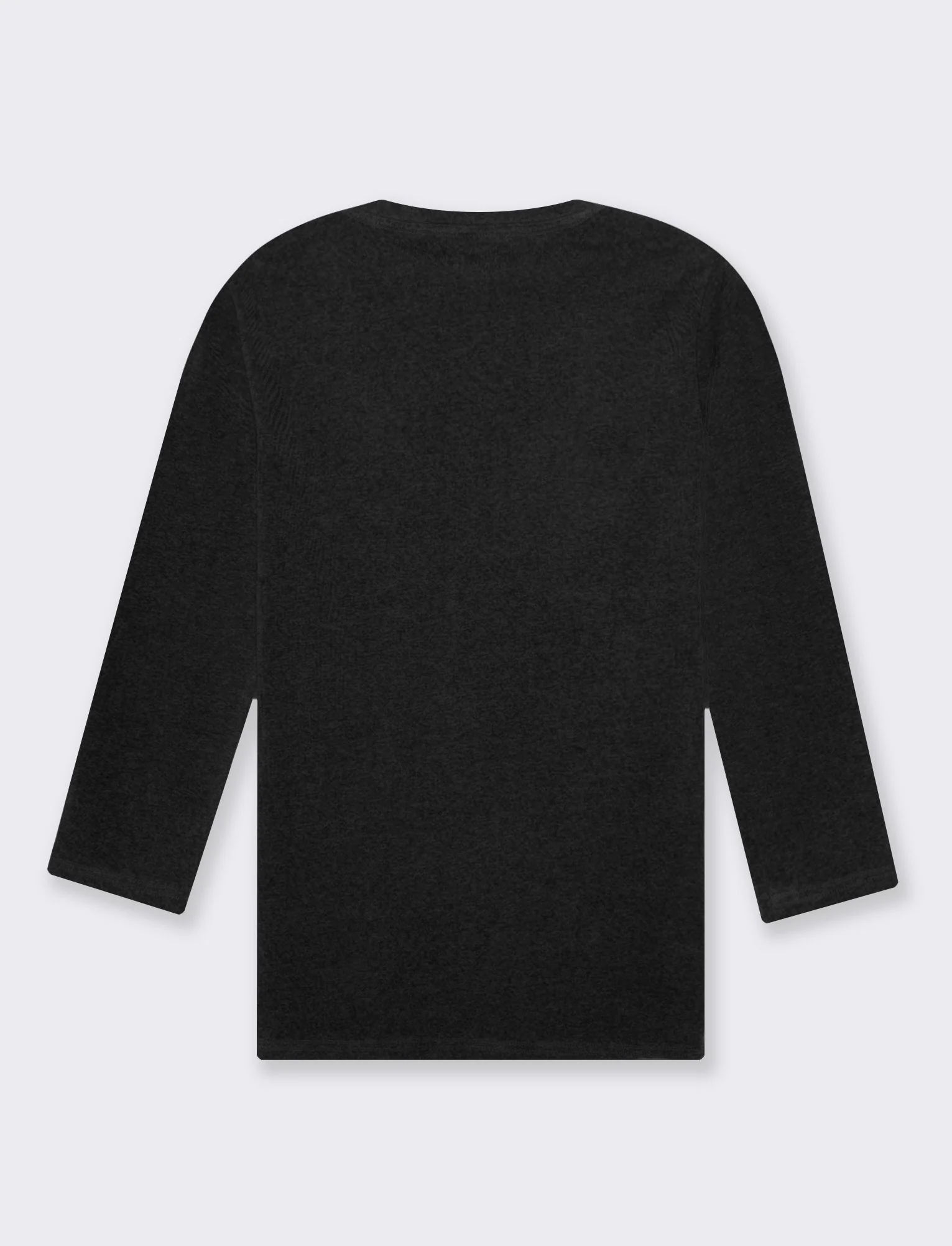 T-shirt basica scollo a v da donna - Nero - Image 5