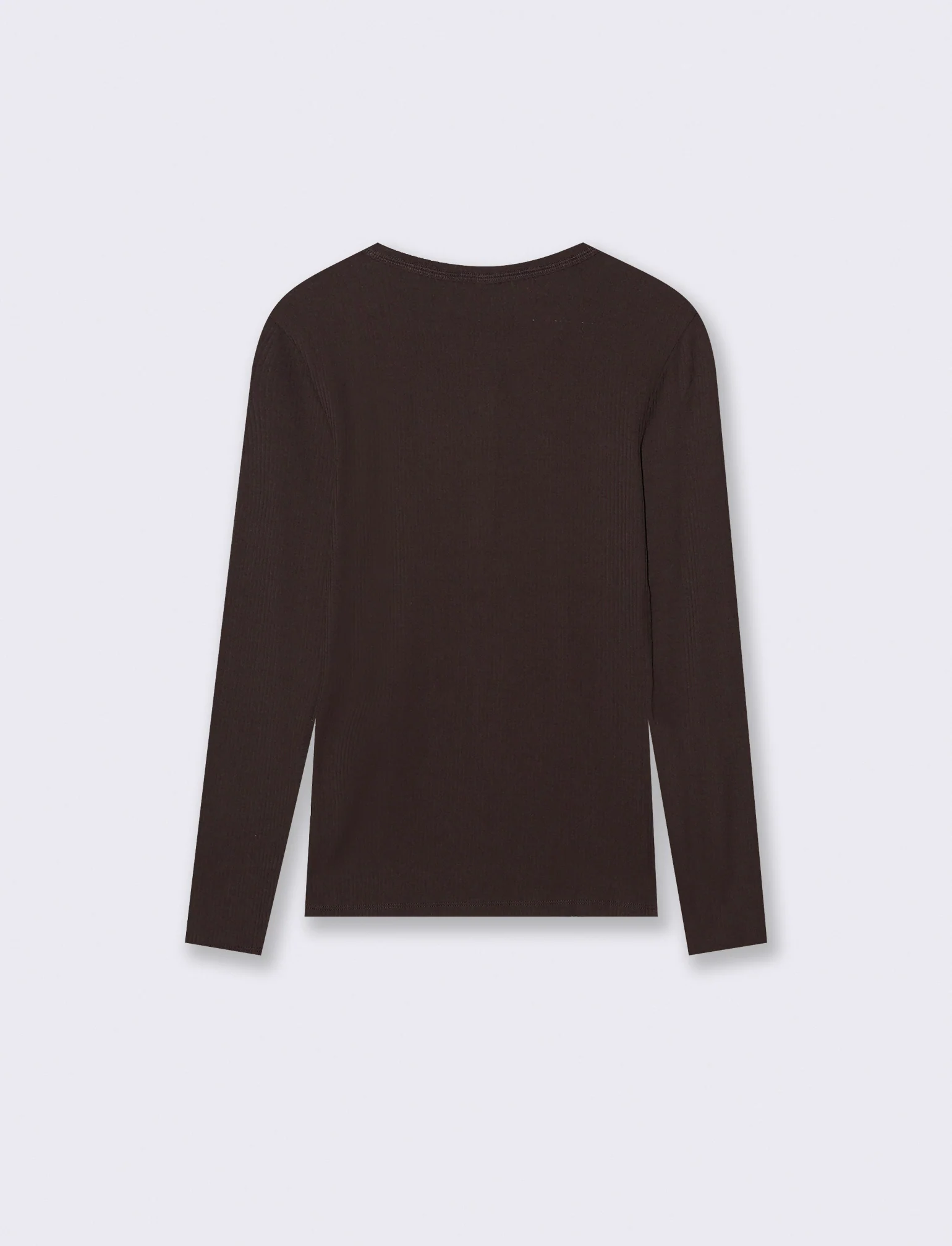 T-SHIRT BASICA SCOLLO SERAFINO - Moro - Image 2