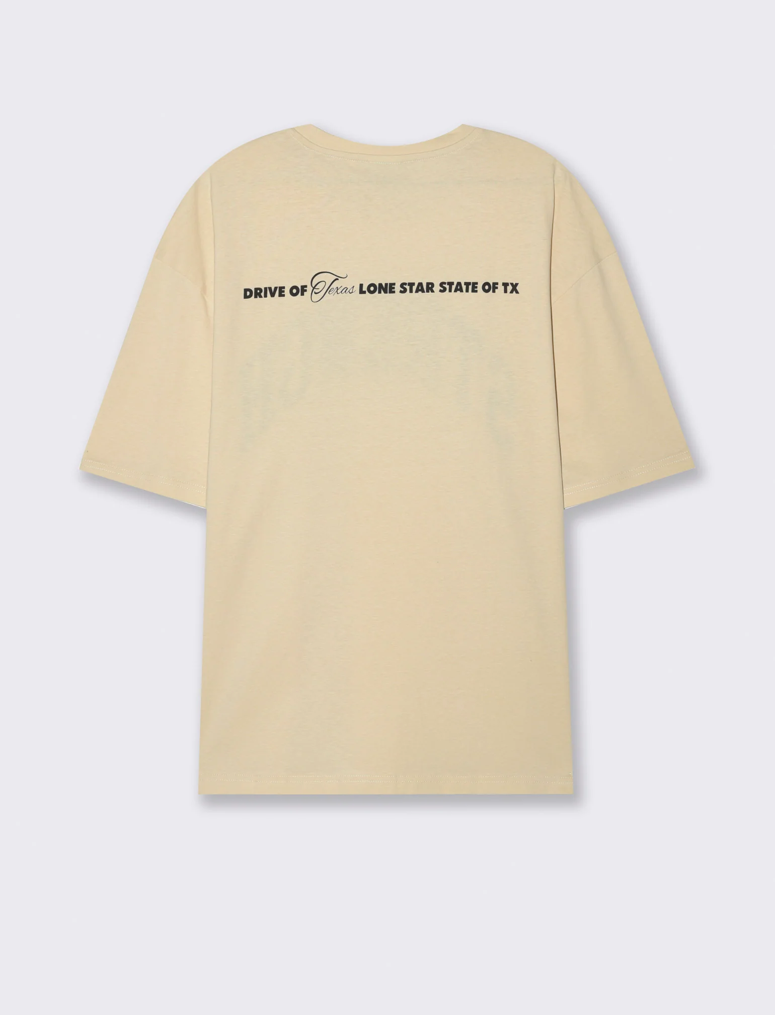 T-shirt boxy fit con stampa da uomo - Beige ecru - Image 2