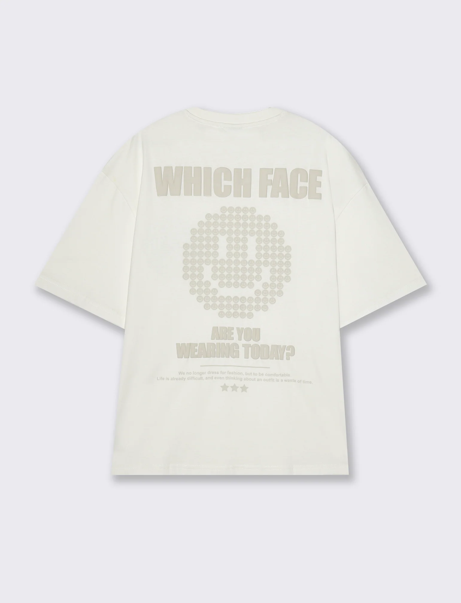 T-shirt boxy fit in cotone con stampe da uomo - Bianco - Image 2