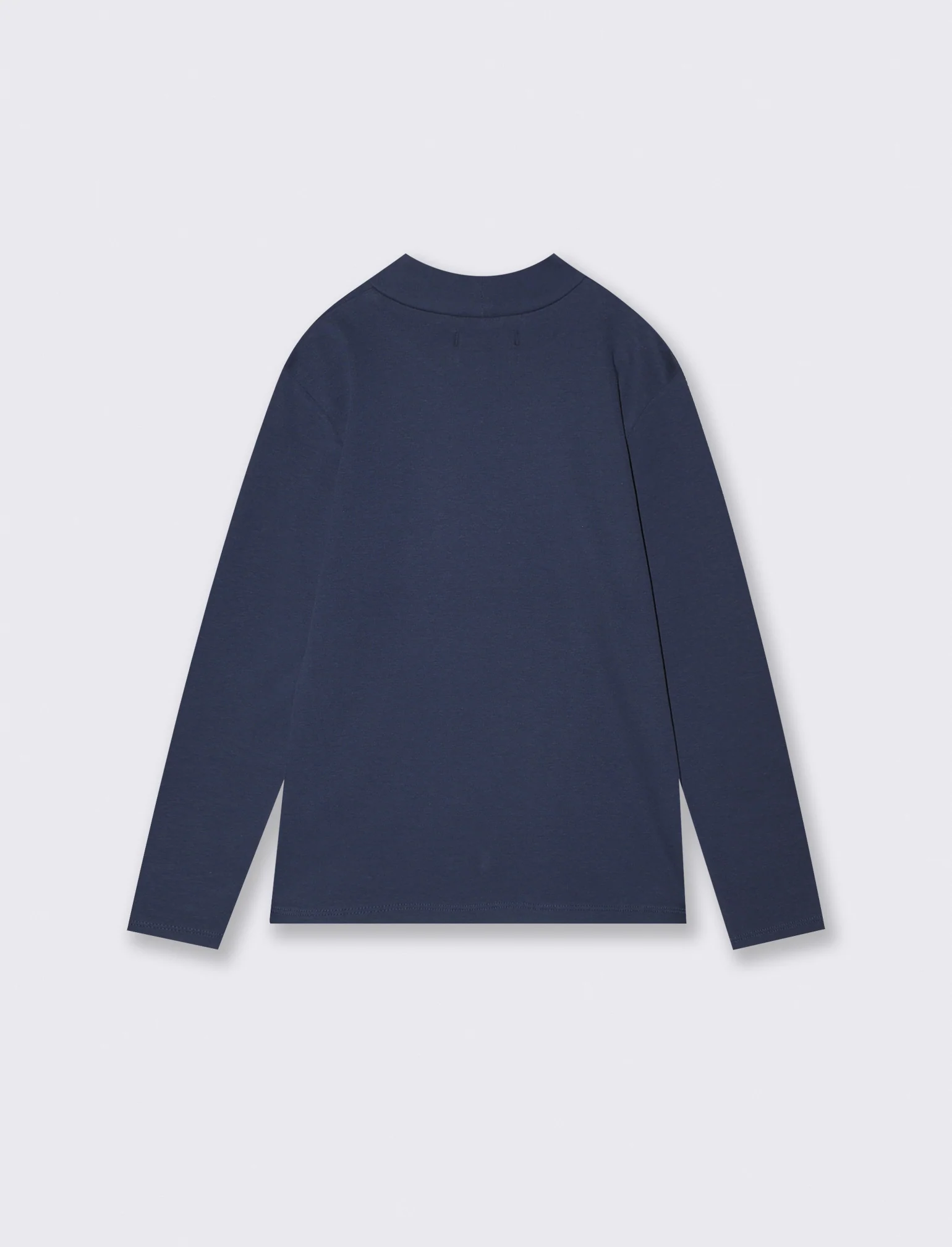 T-shirt caldo cotone maniche lunghe - Blu - Image 2