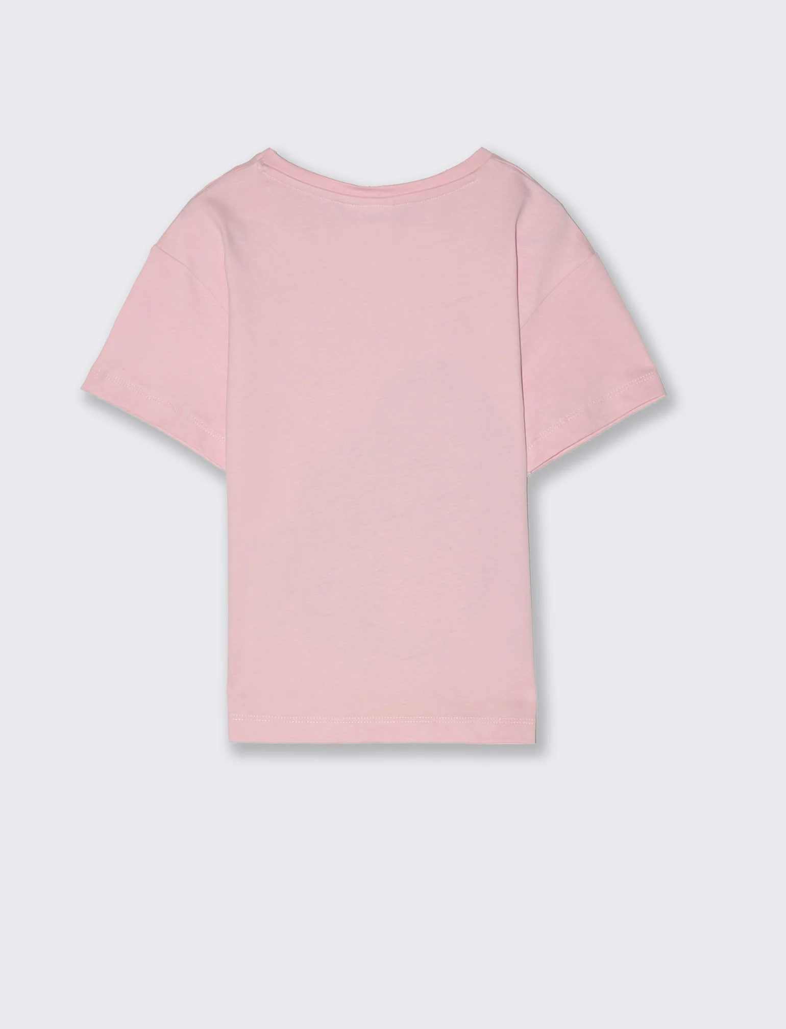 T-shirt colorata con stampa Oceania da bambina - Rosa - Image 2