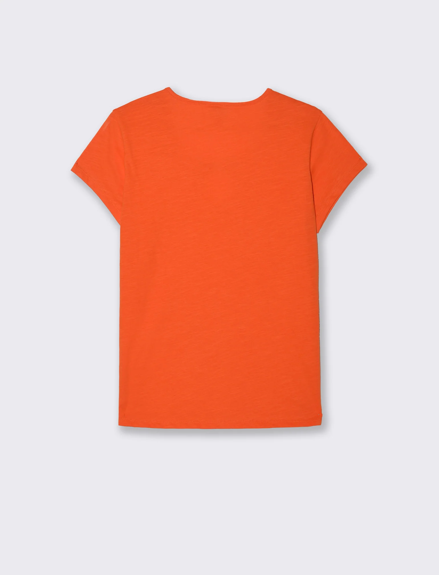 T-shirt con anello da donna - Arancio