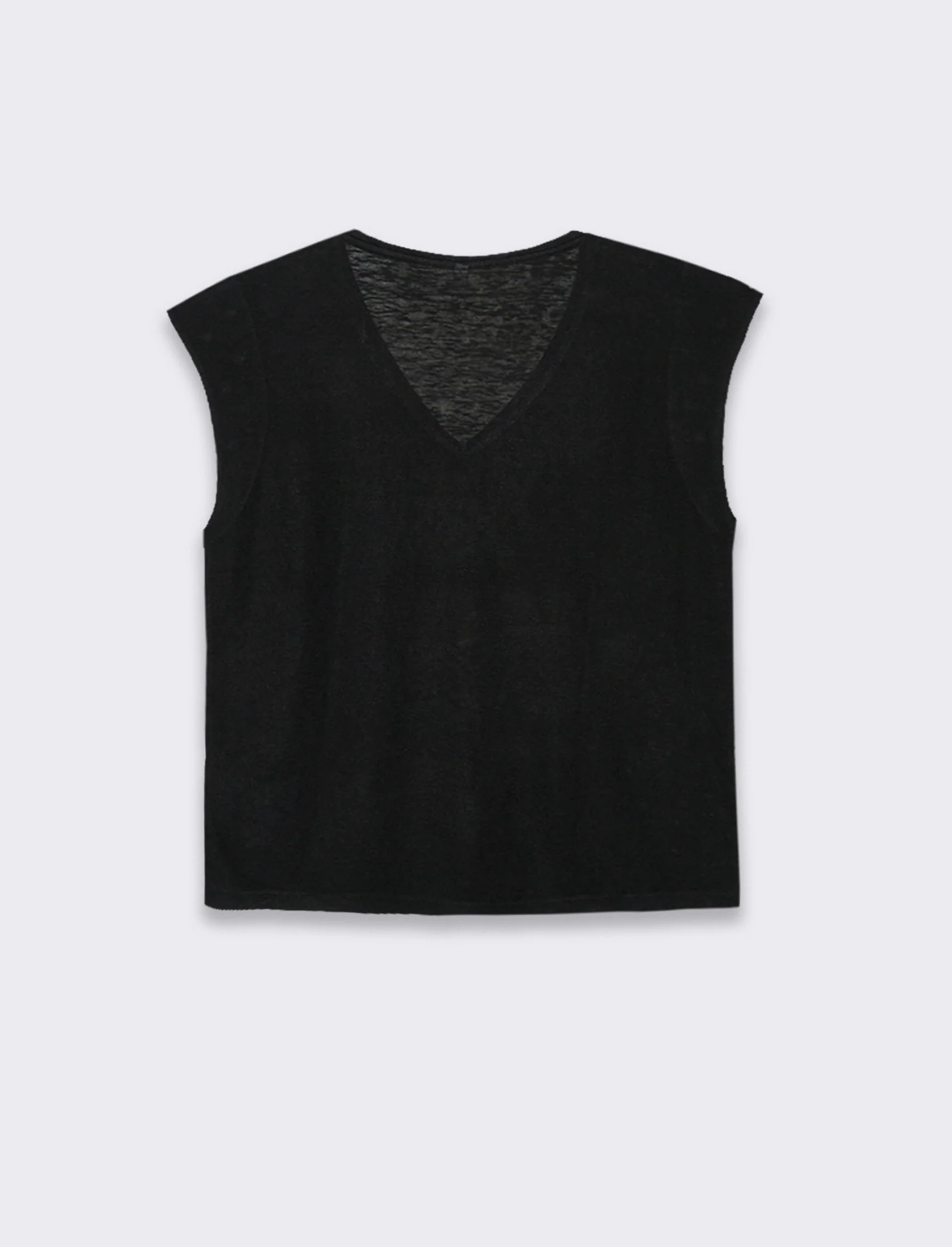 T-shirt con applicazioni da donna - Nero