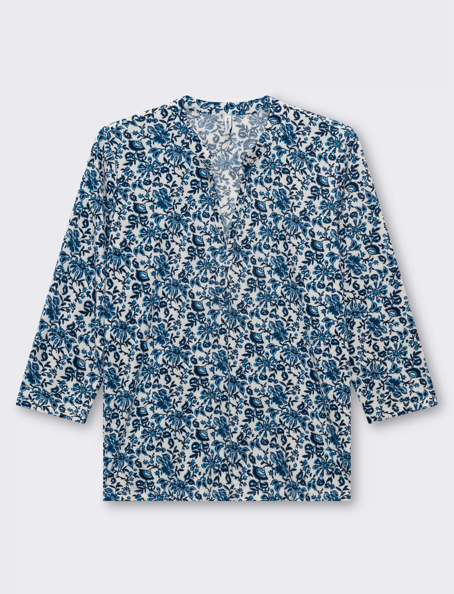 T-shirt con collo alla coreana da donna - var 2 - Image 4