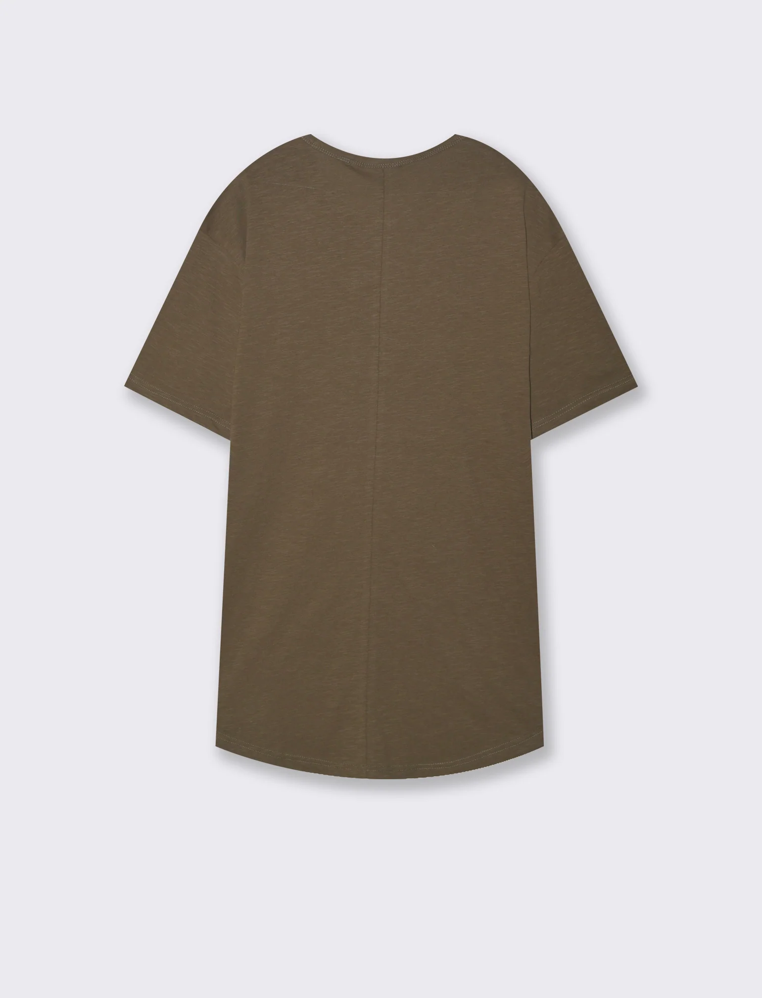T-shirt con coulisse da uomo - Verde kaki - Image 2