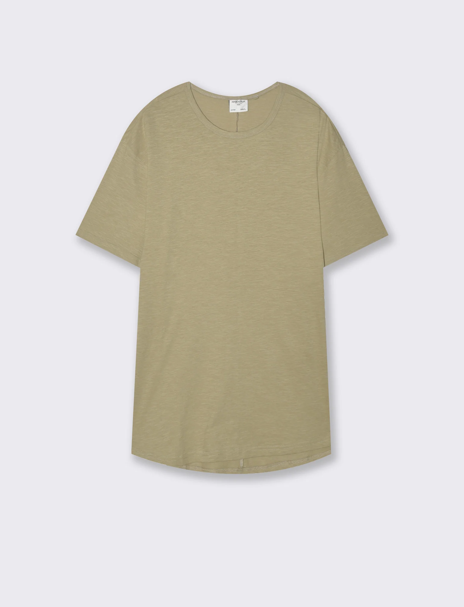 T-shirt con coulisse da uomo - Verde salvia