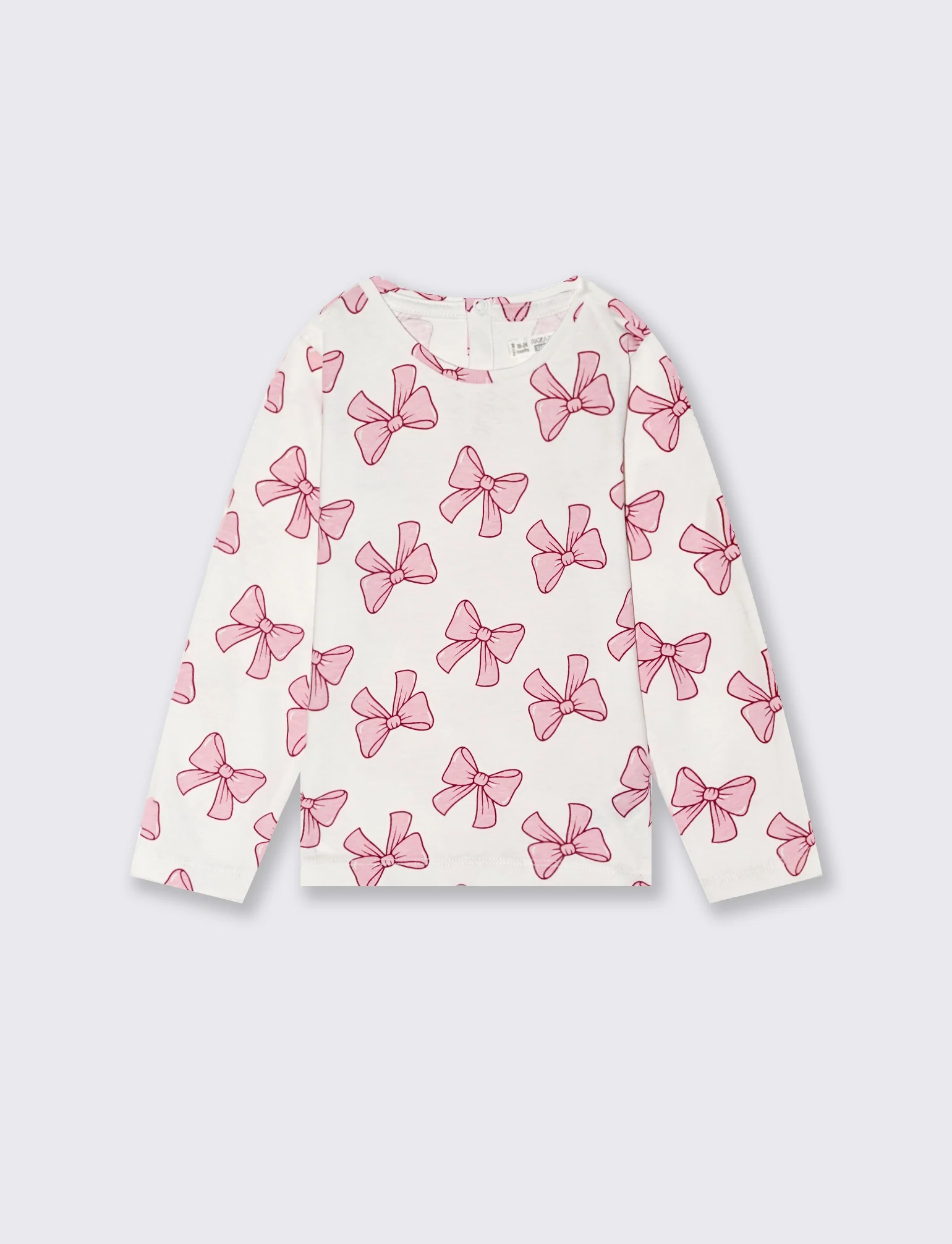 T shirt con fantasia all-over - Bianco latte