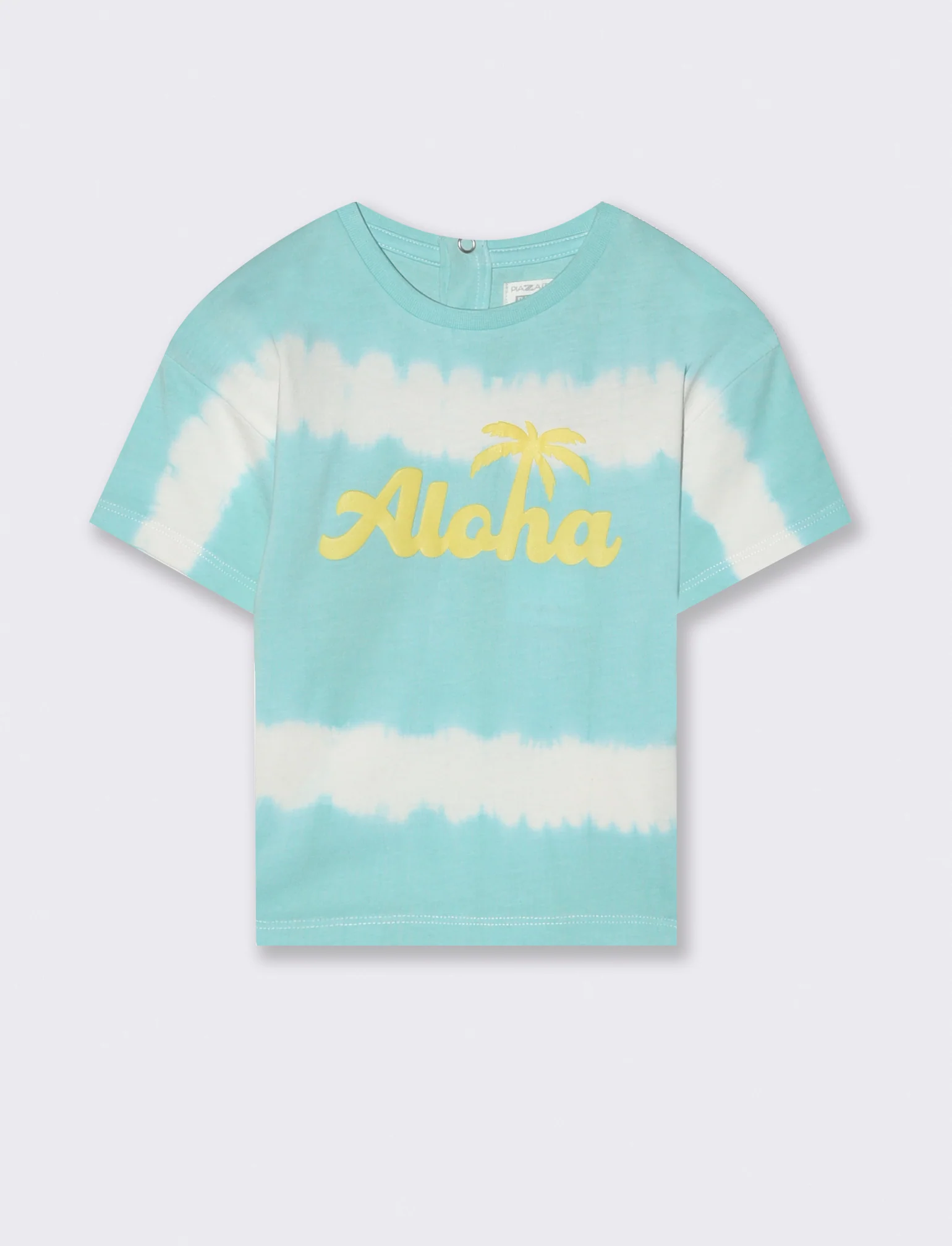 T-shirt con fantasia degradè da neonato - Verde acqua