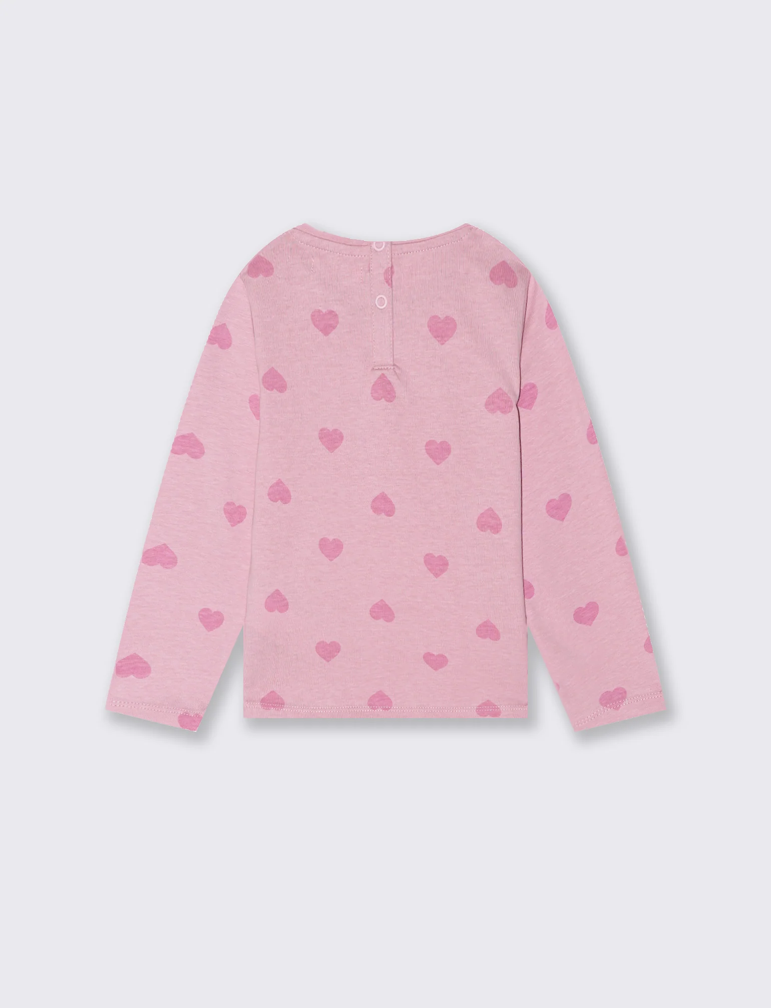 T shirt con fantasia e stampa - Rosa - Image 2