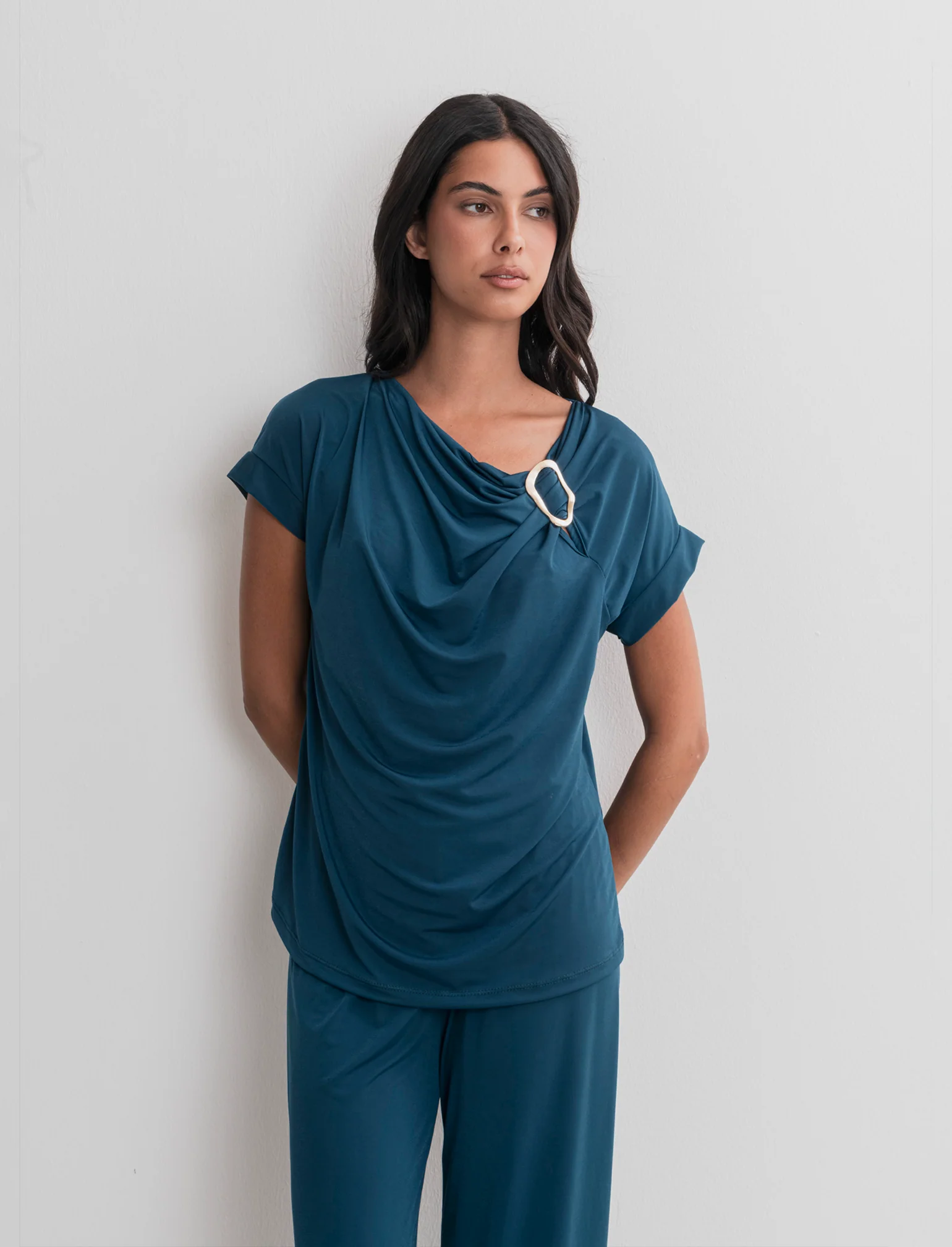 T-SHIRT CON FIBBIA - Ottanio