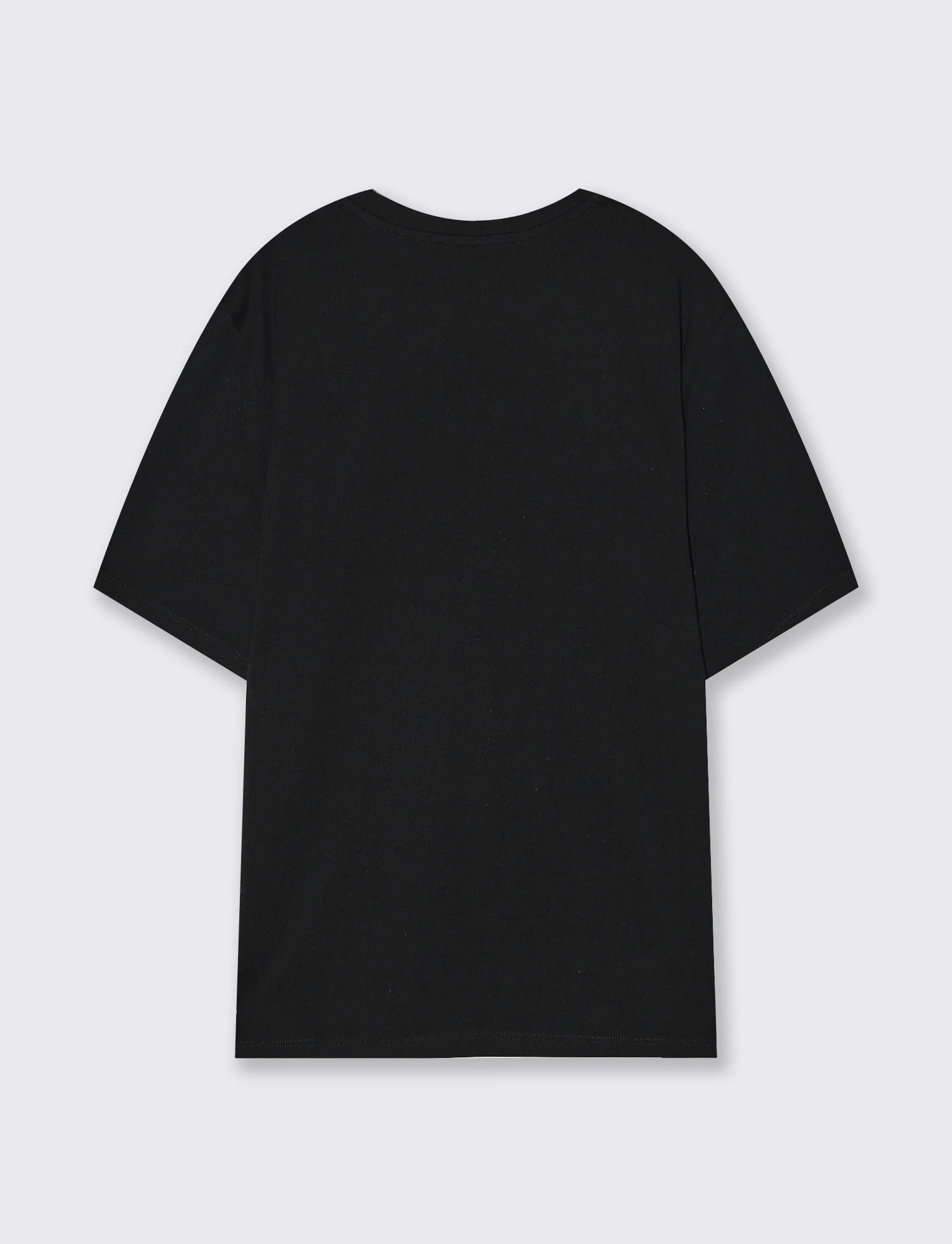 T-Shirt con Fiore Applicato - Nero - Image 2
