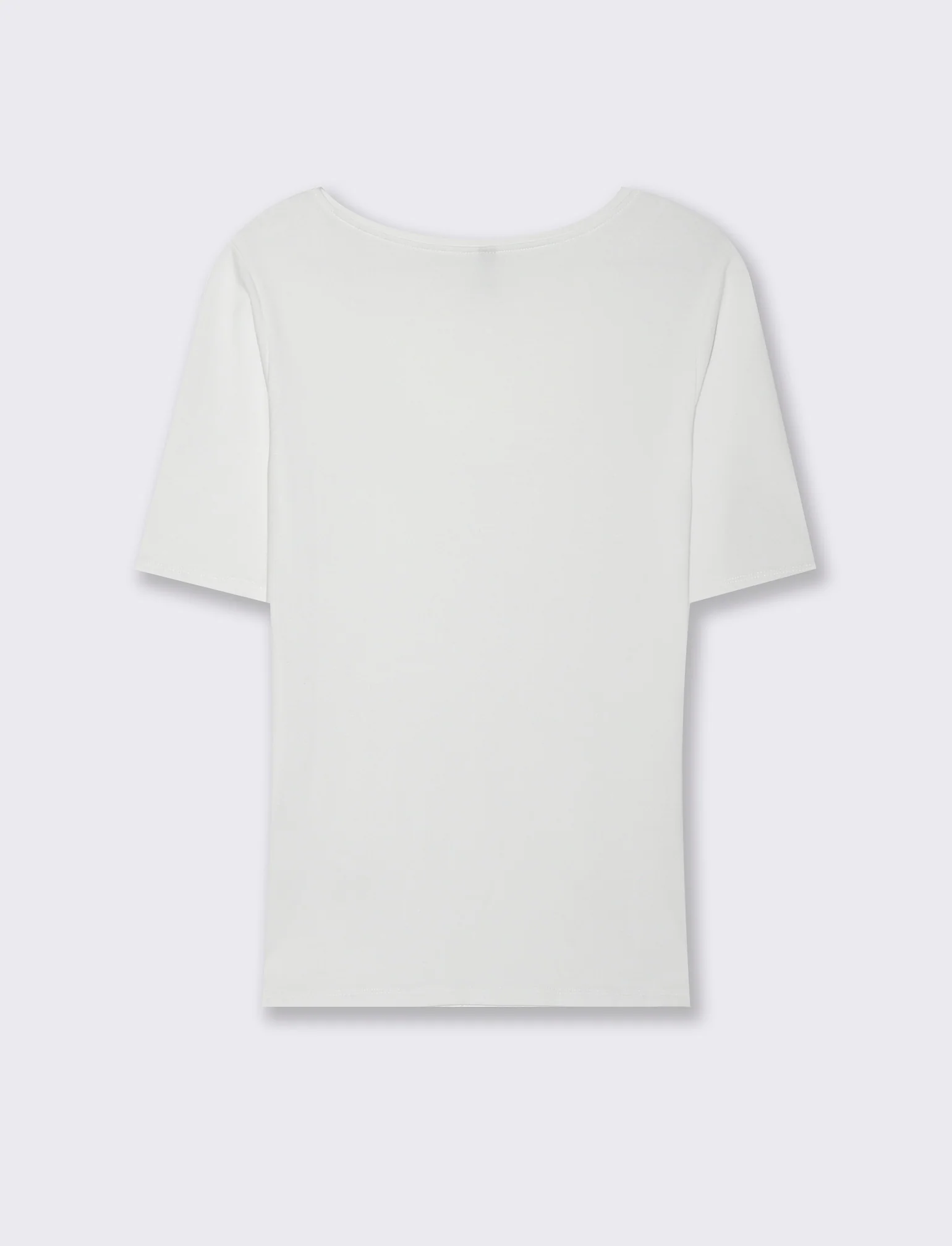 T-SHIRT CON MANICA A 3/4 - Bianco - Image 2