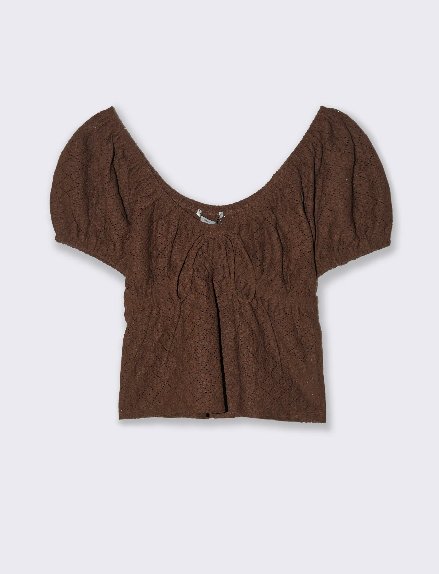 T-shirt con manica a sbuffo da donna - Caffe' - Image 4