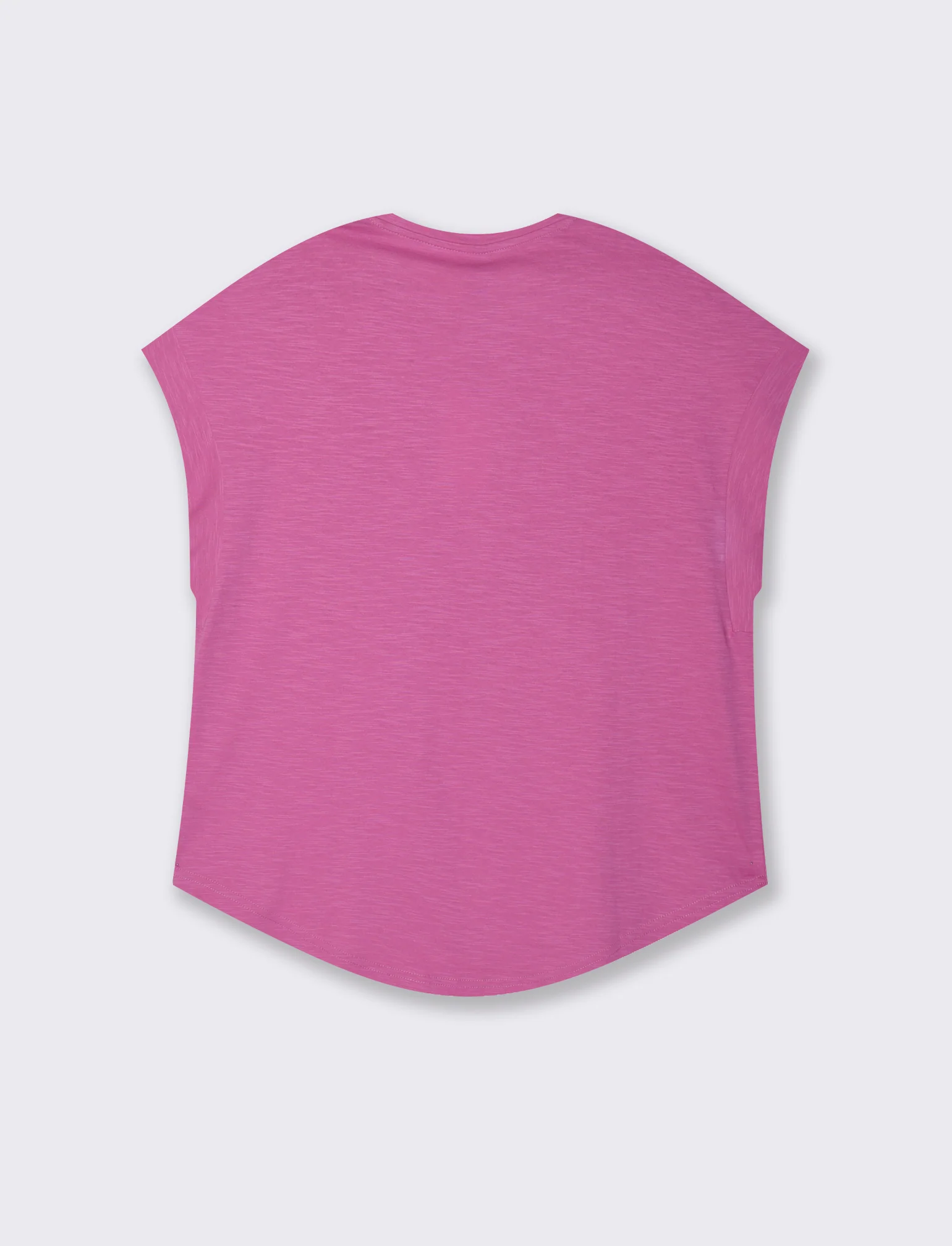 T-SHIRT CON MANICA AD ALETTA - Fuxia azalea - Image 2