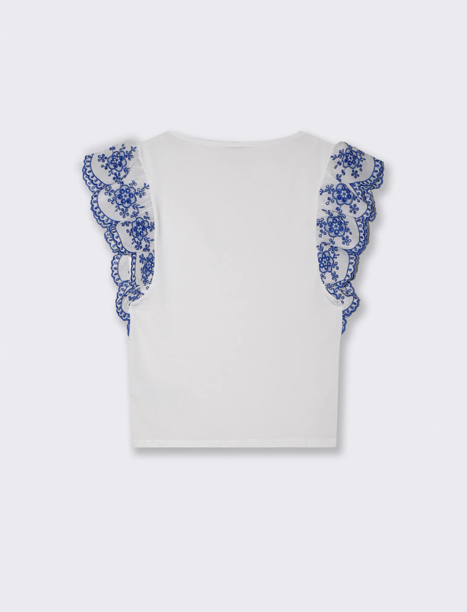 T-shirt con maniche in pizzo sangallo - var 1 - Image 2