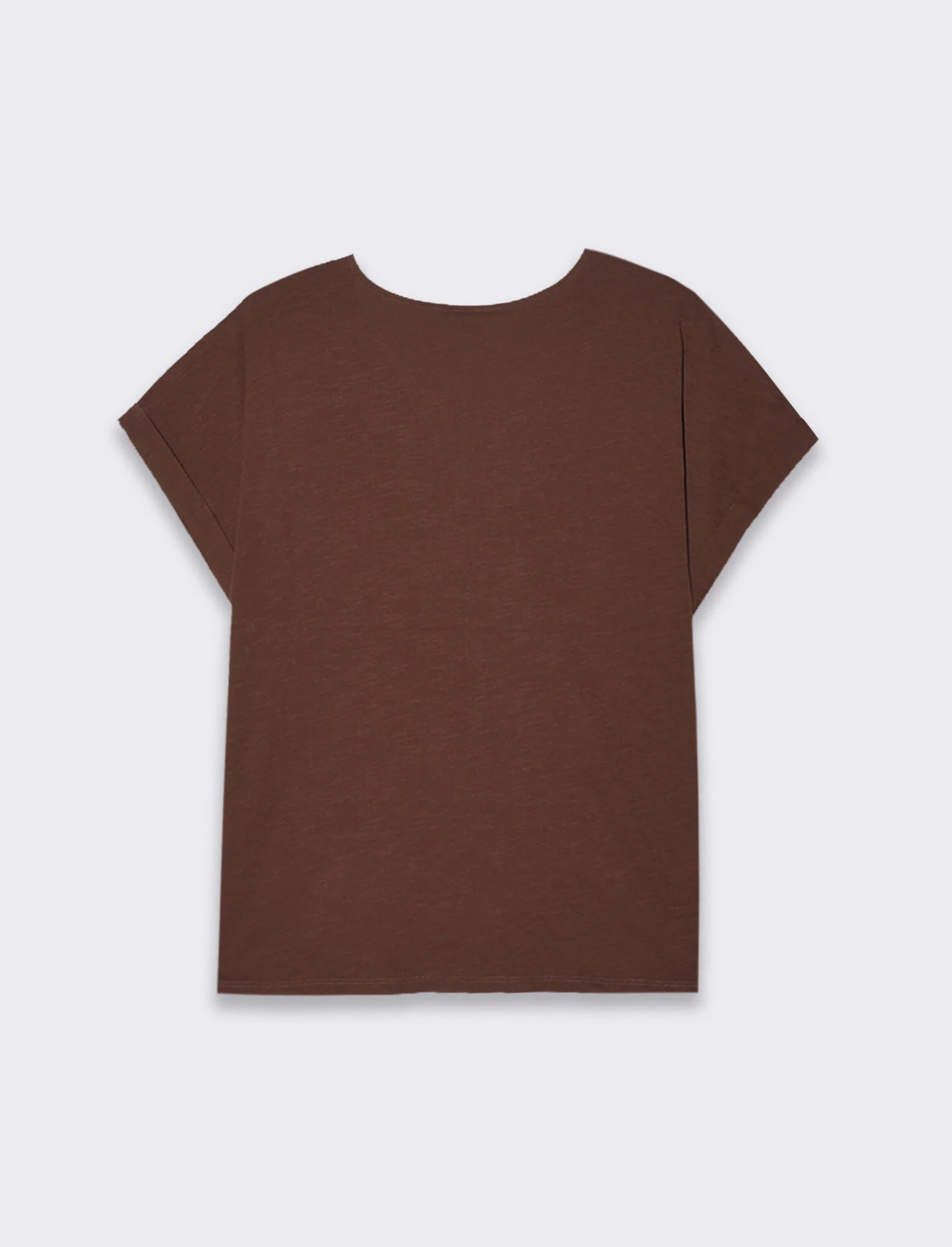 T-shirt con passamaneria da donna - Caffe' - Image 5