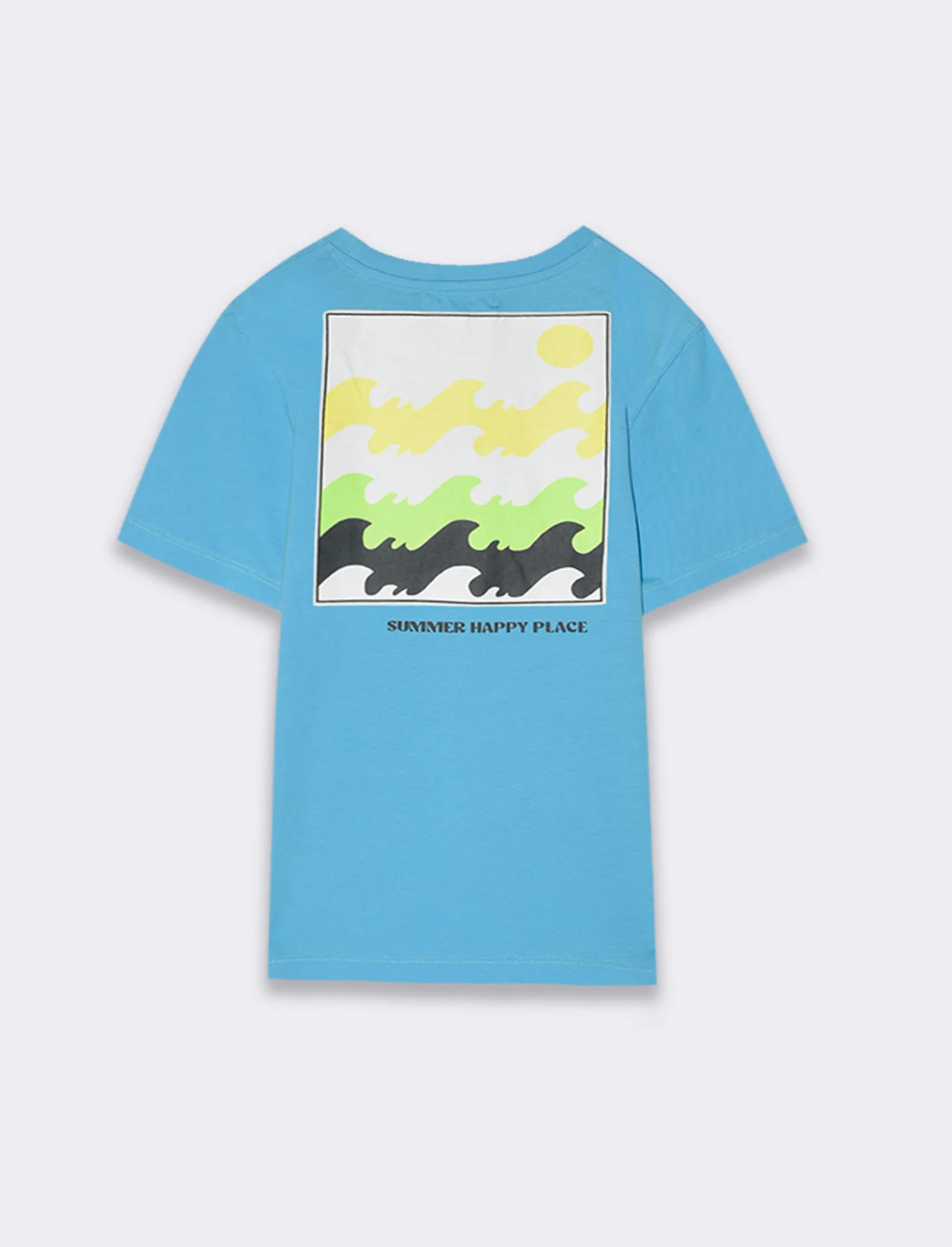T-shirt con patch da bambino - Turchese - Image 4