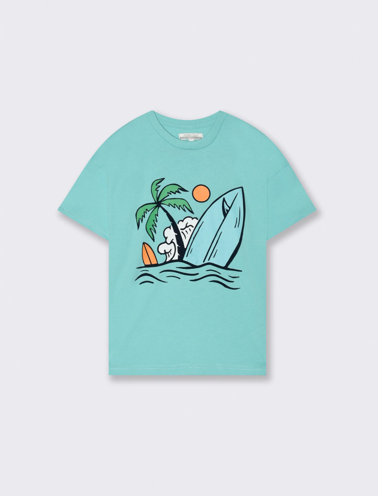 T-shirt con patch da bambino - Verde - Image 3