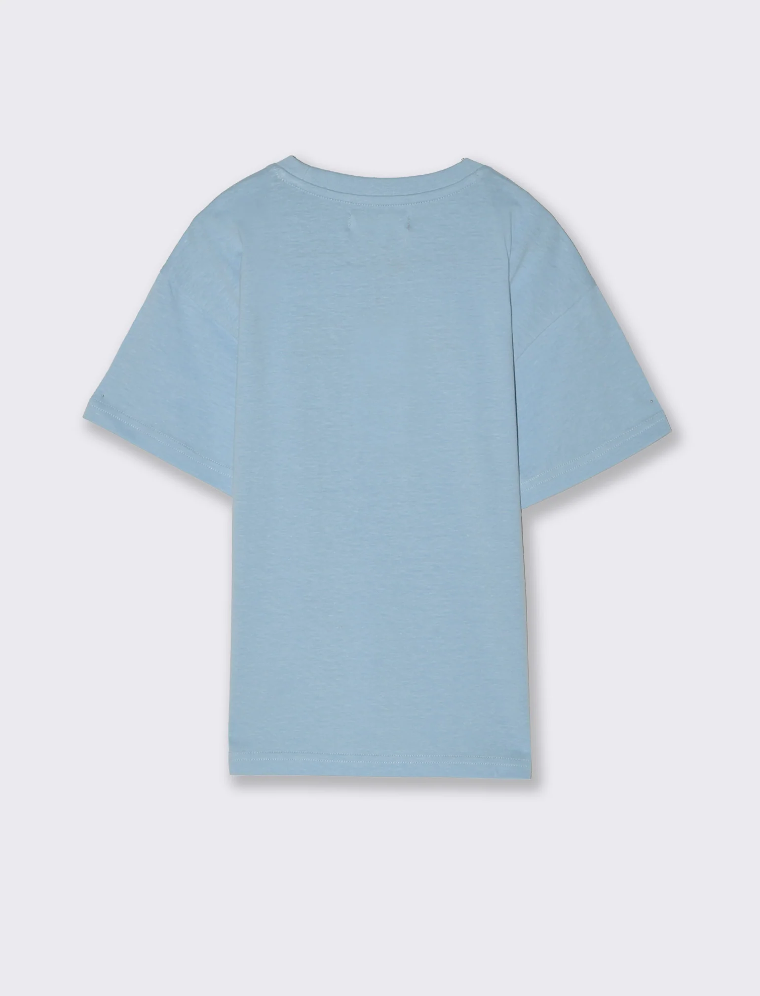 T-shirt con ricamo da bambino - Azzurro cielo - Image 2