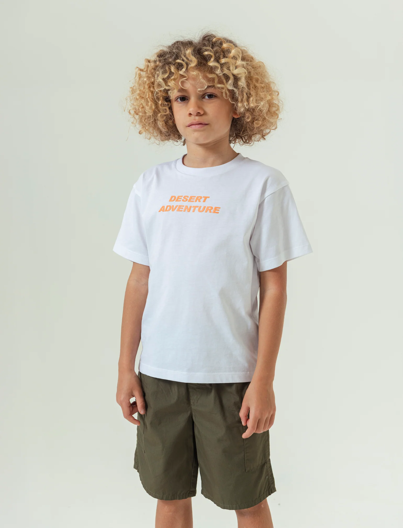 T-shirt con ricamo da bambino - Bianco