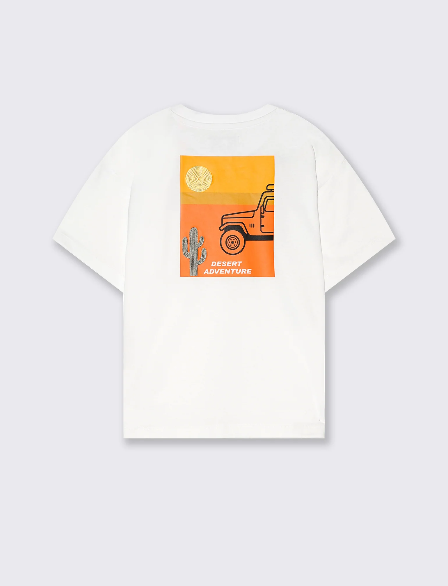 T-shirt con ricamo da bambino - Bianco - Image 4
