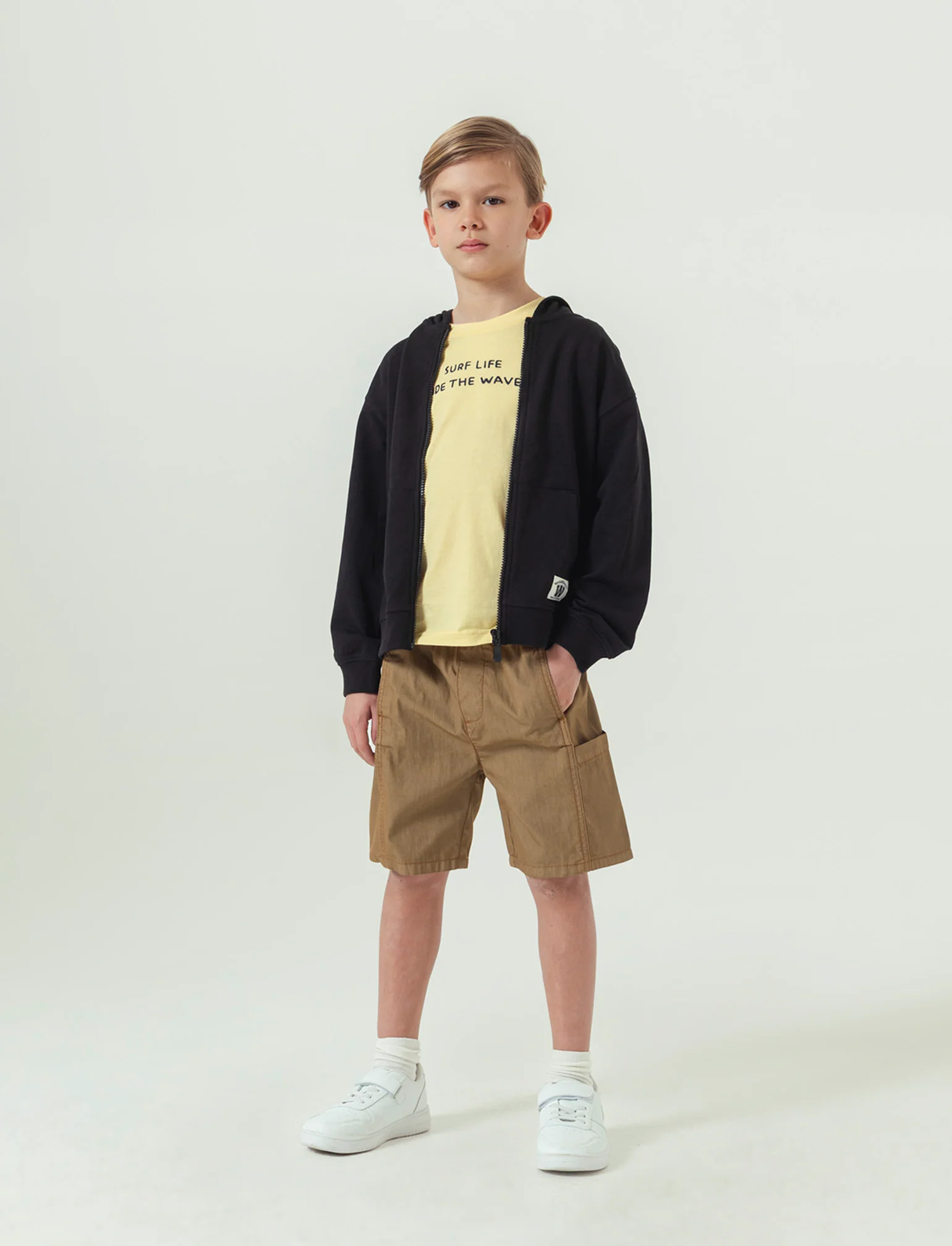 T-shirt con ricamo da bambino - Giallo - Image 2