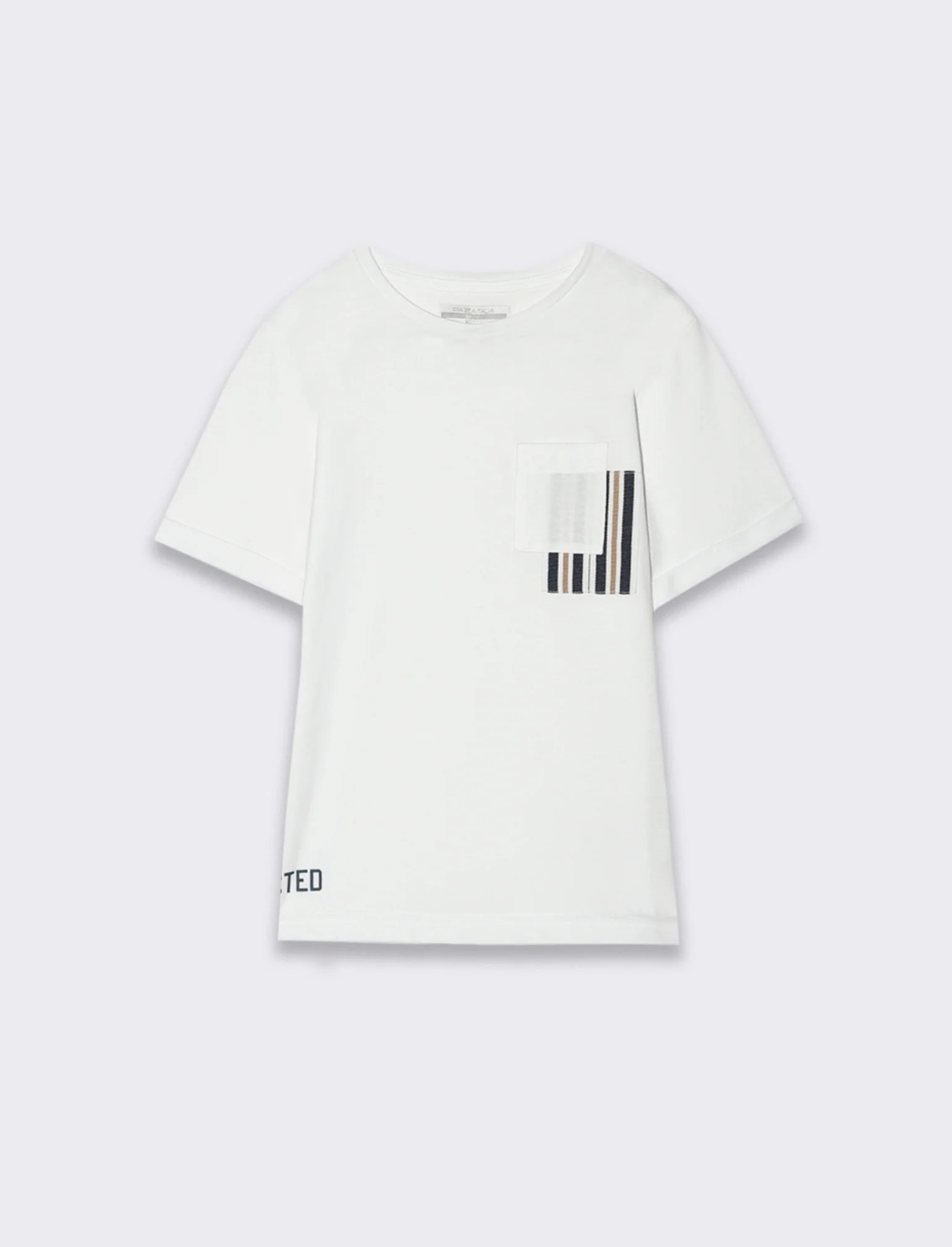 T shirt con risvolto da bambino - Bianco sporco - Image 3