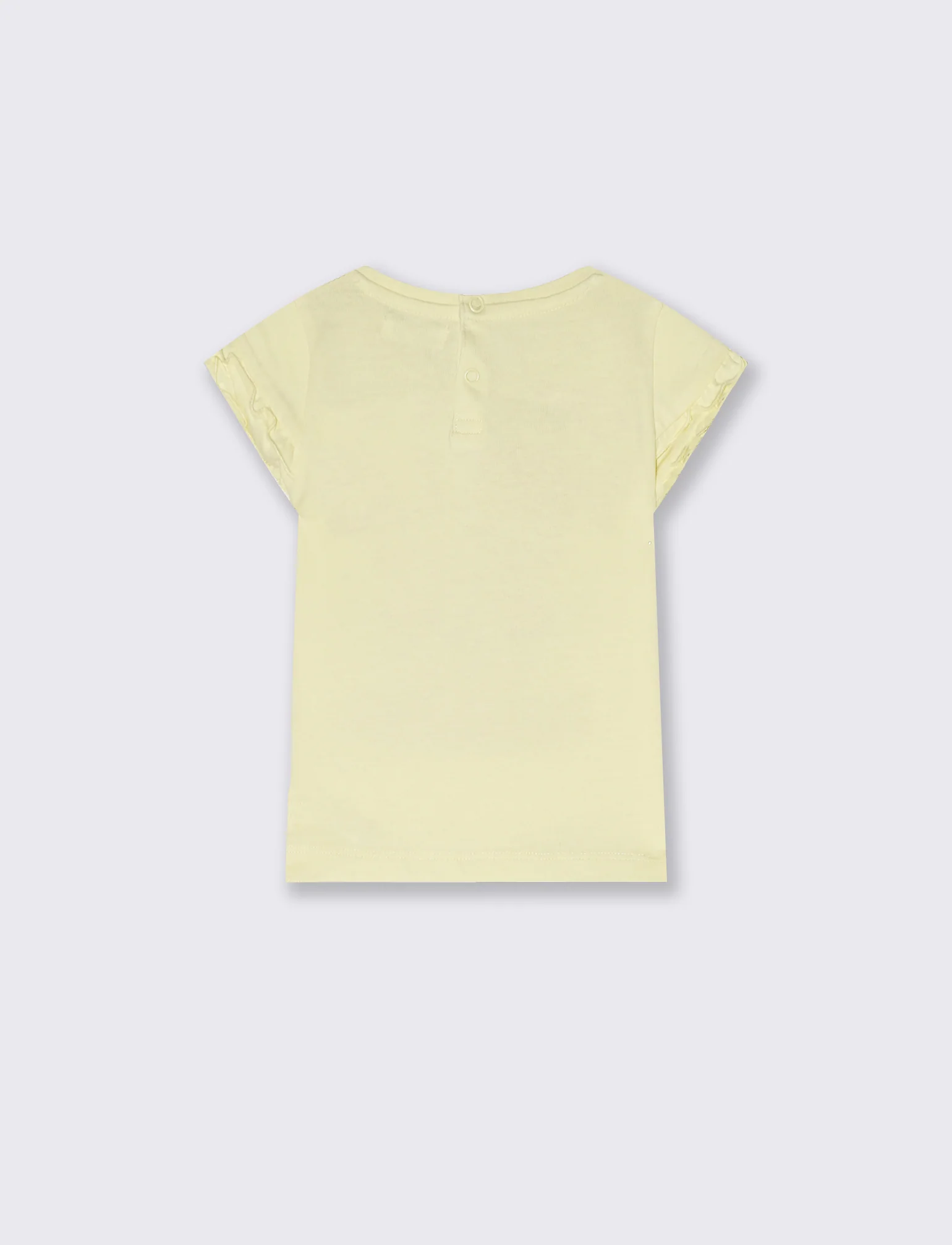 T shirt con rouches alle maniche. - Giallo - Image 2