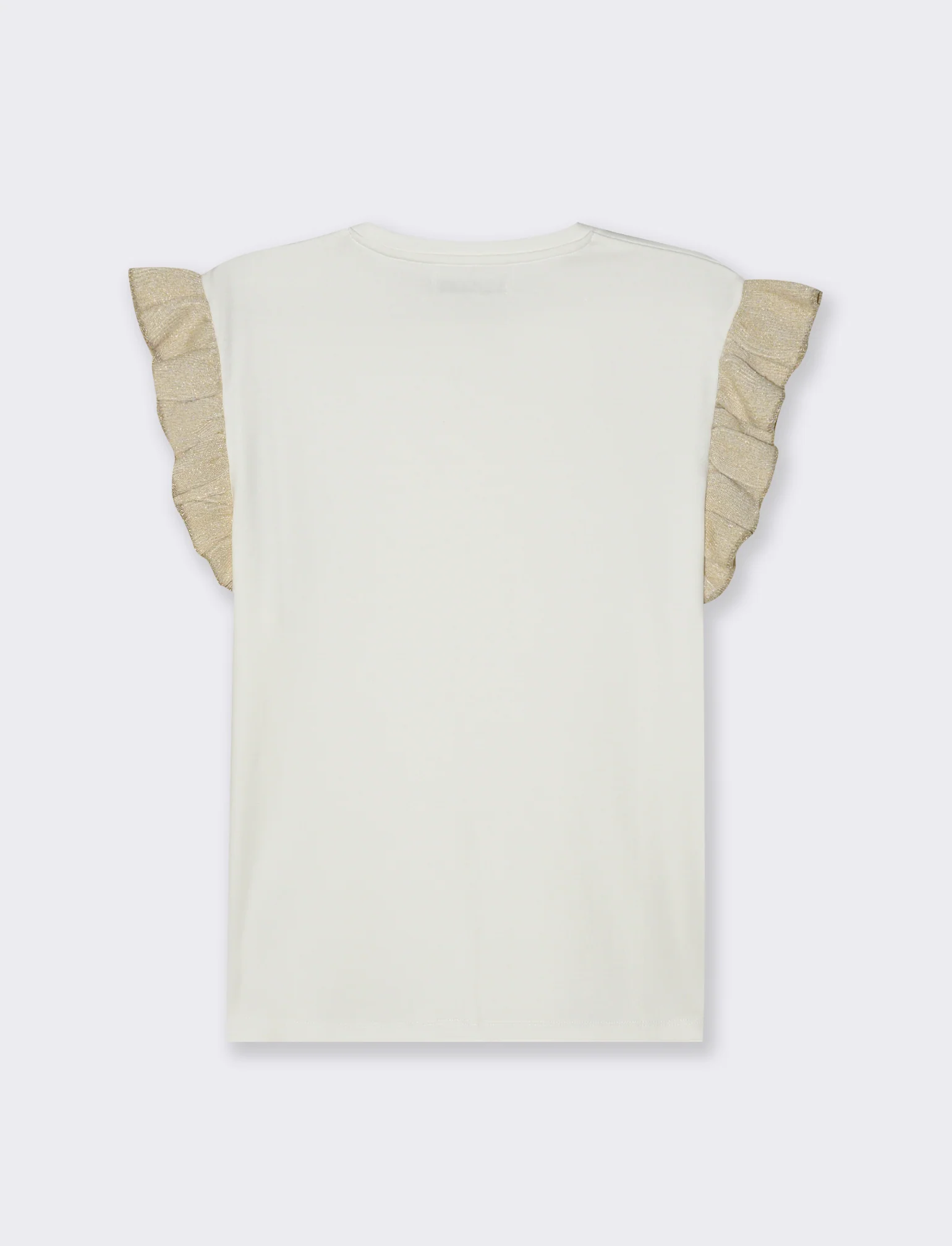 T-shirt con rouches da donna - Bianco - Image 2