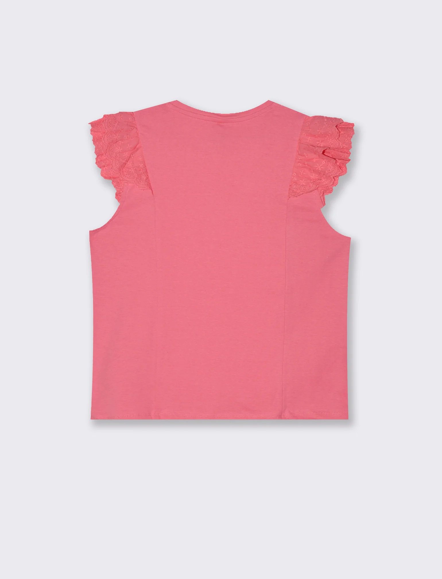 T-shirt con rouches da donna - Geranio - Image 2