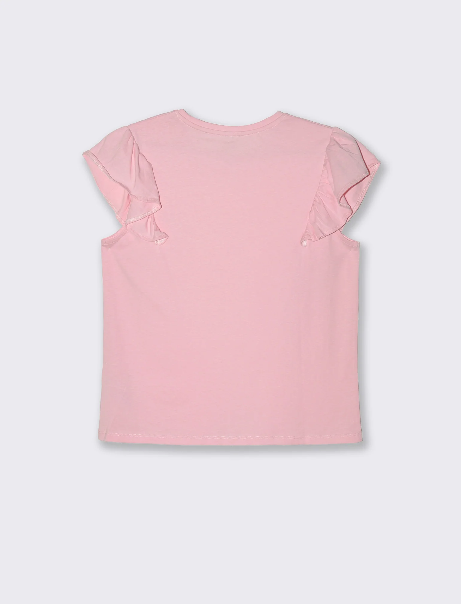 T-shirt con rouches da donna - Rosa plum - Image 2