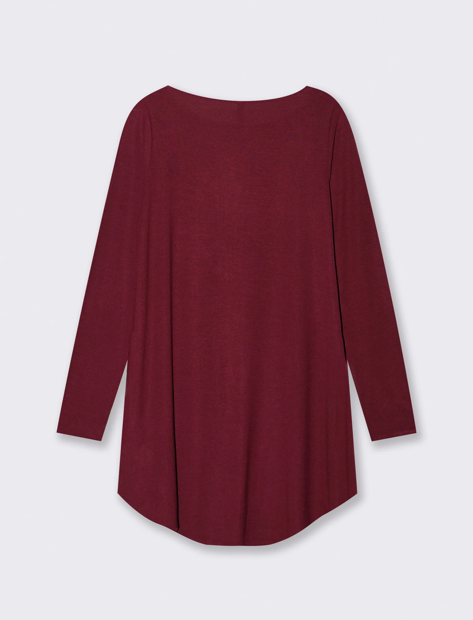 T-SHIRT CON SCOLLO A BARCA - Vinaccia - Image 3