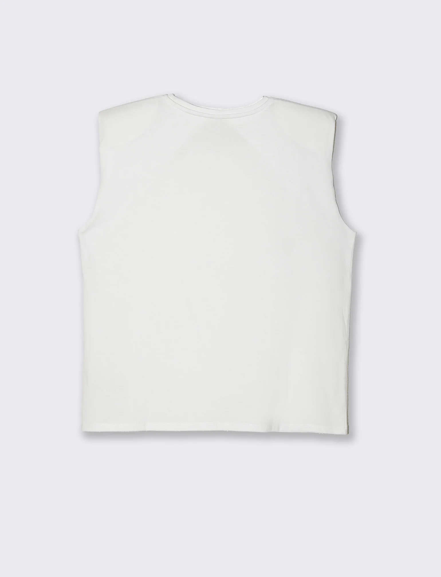 T-shirt con spalline da donna - Bianco - Image 2
