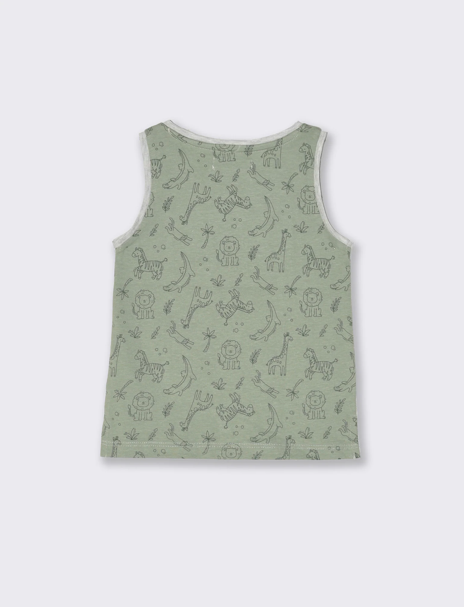 T-shirt con stampa 3D da neonato - Grigio mel. - Image 2