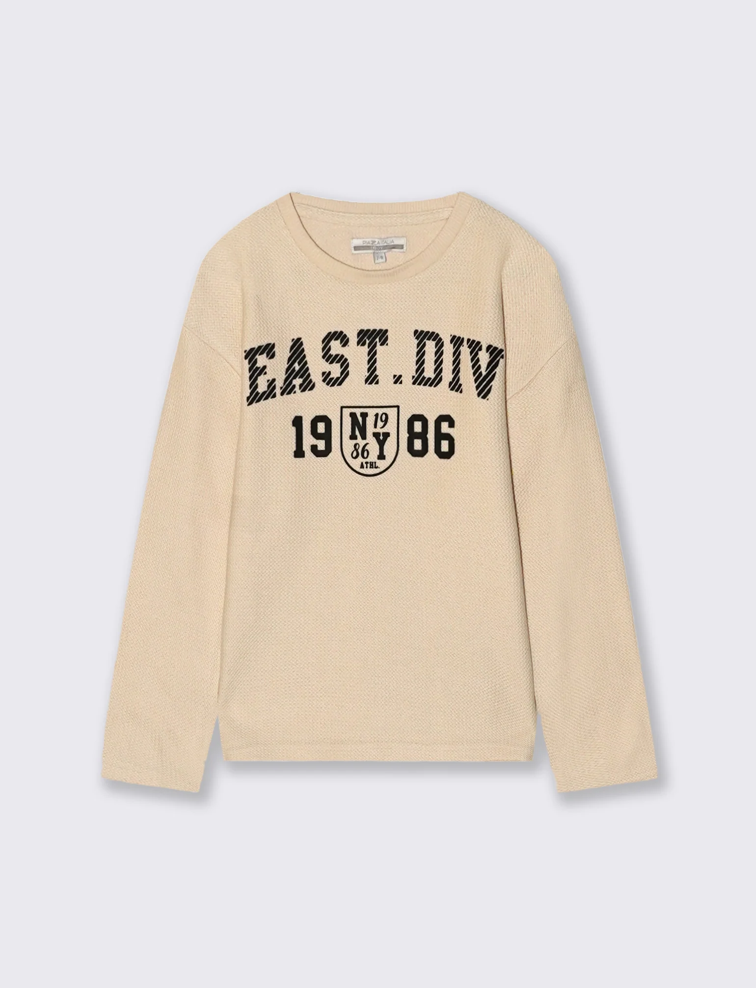 T-SHIRT CON STAMPA - Beige