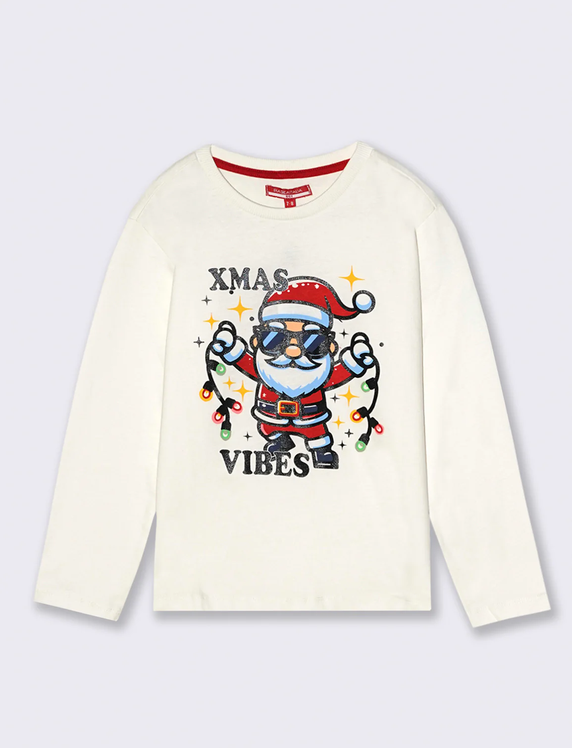 T-SHIRT CON STAMPA - Bianco latte - Image 2