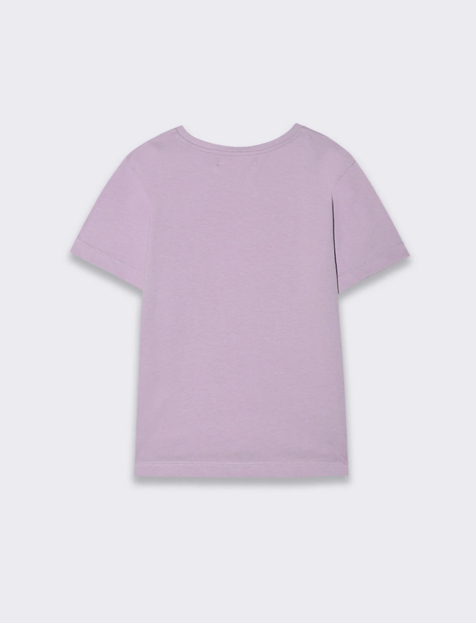 T-shirt con stampa colorata da bambina - Lilla - Image 2