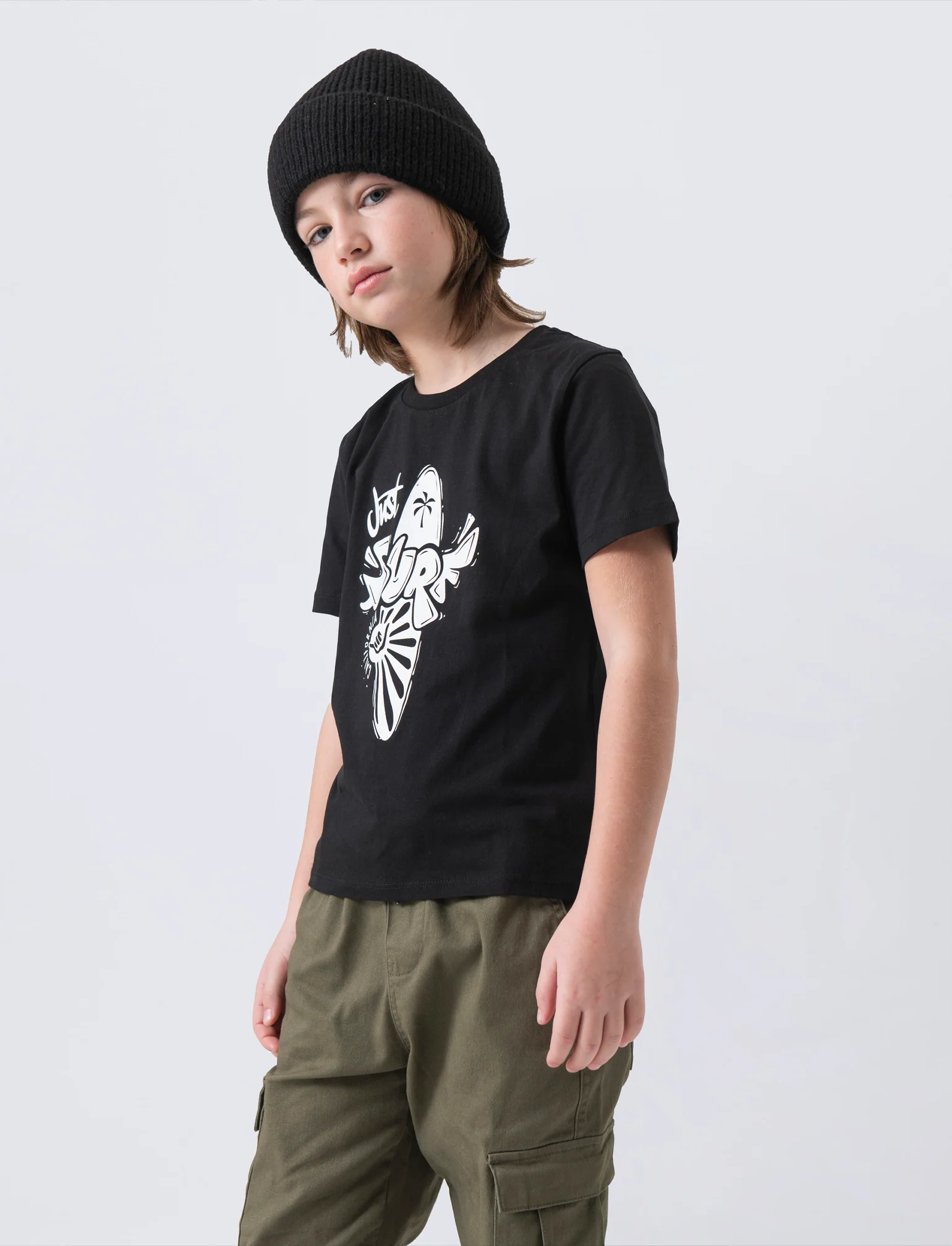 T-shirt con stampa da bambino - Nero - Image 2
