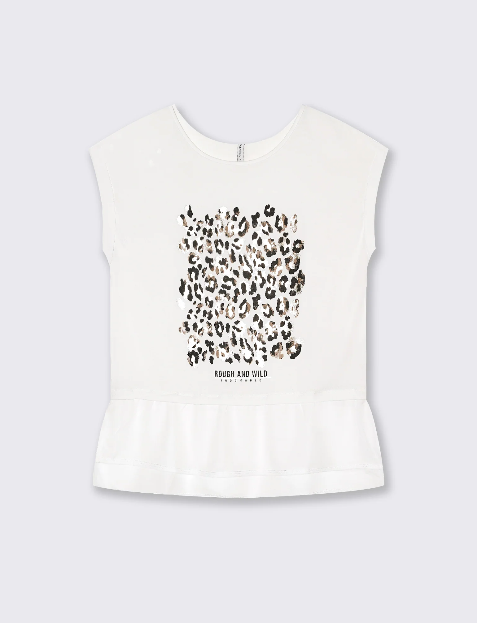 T-shirt con stampa da donna - Bianco latte - Image 4