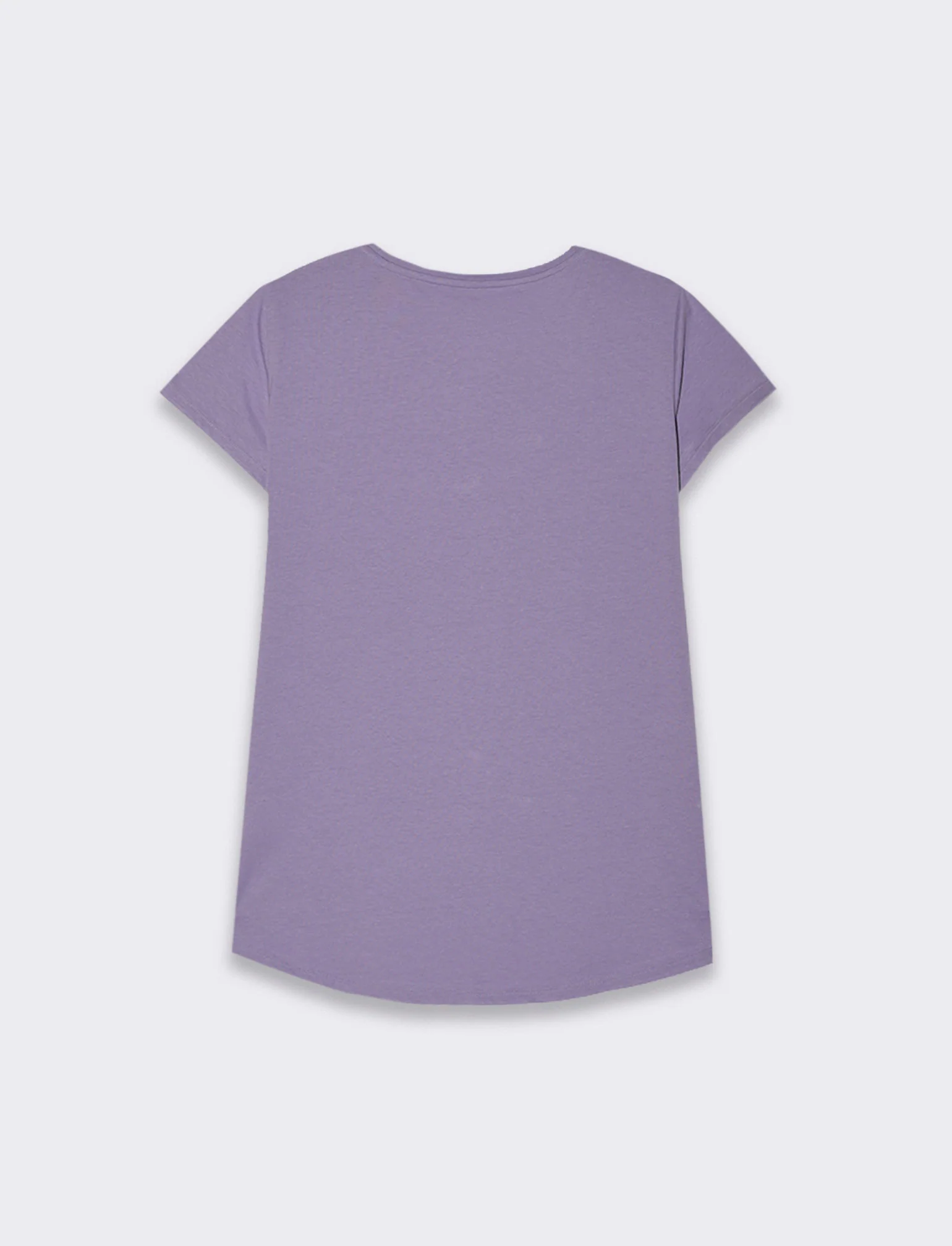 T-shirt con stampa da donna - Lilla pervinca - Image 2